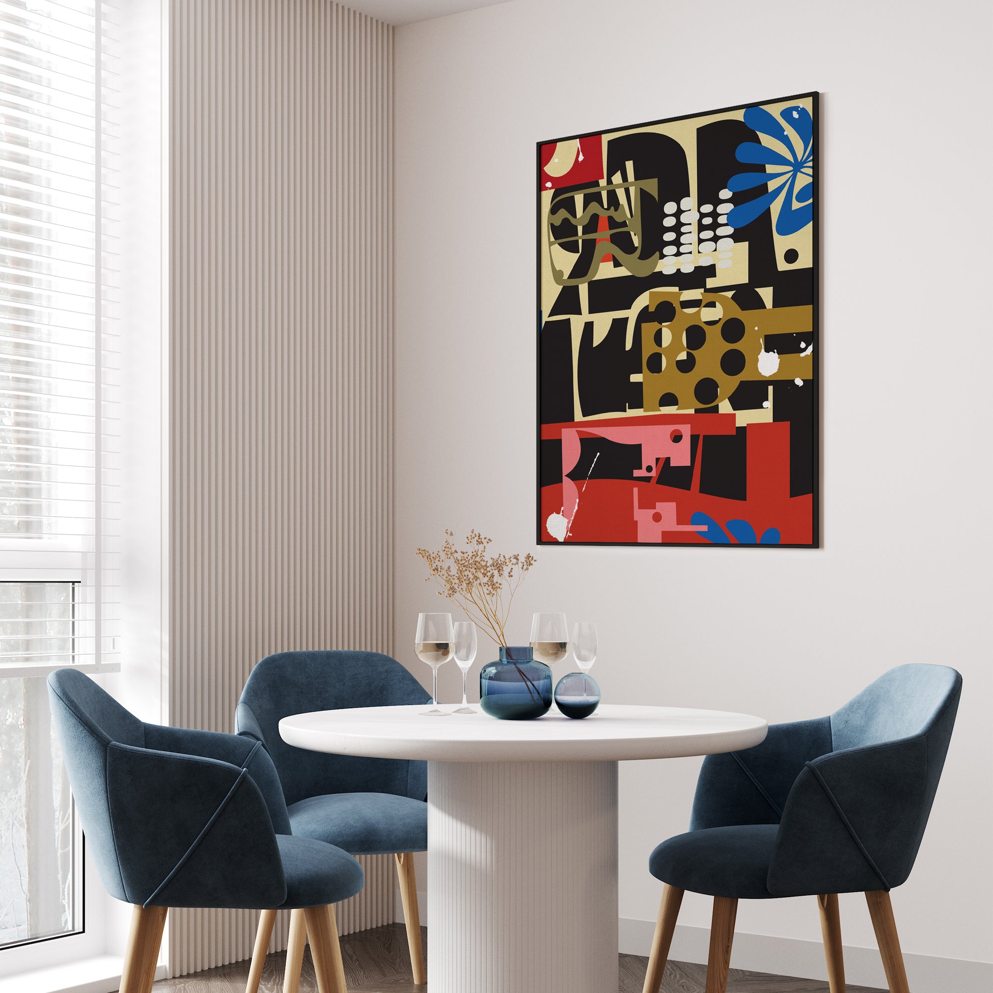 Syntax of Shapes Wall Art Canvas Painting