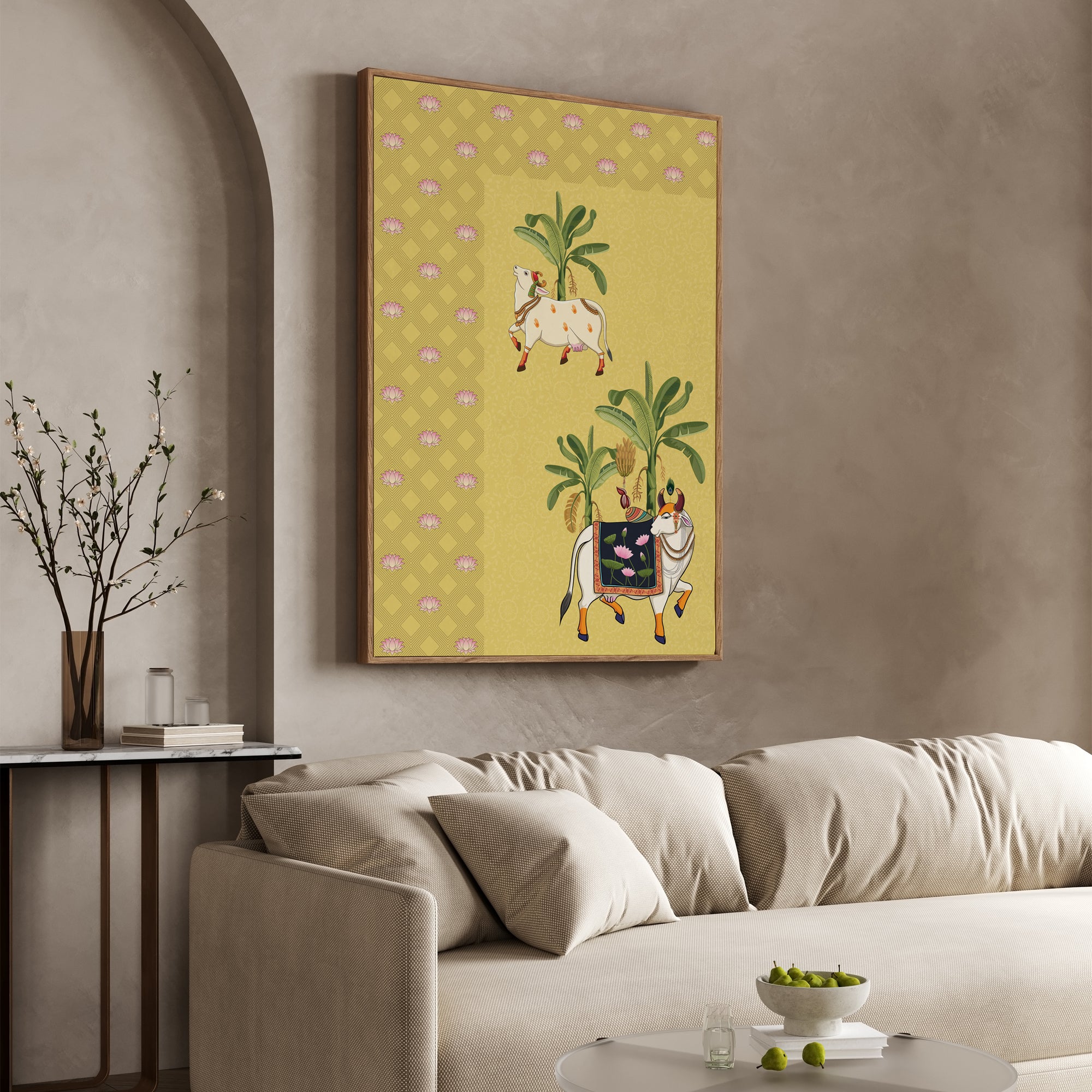 Whispers of Vrindavan Wall Art Canvas Painting