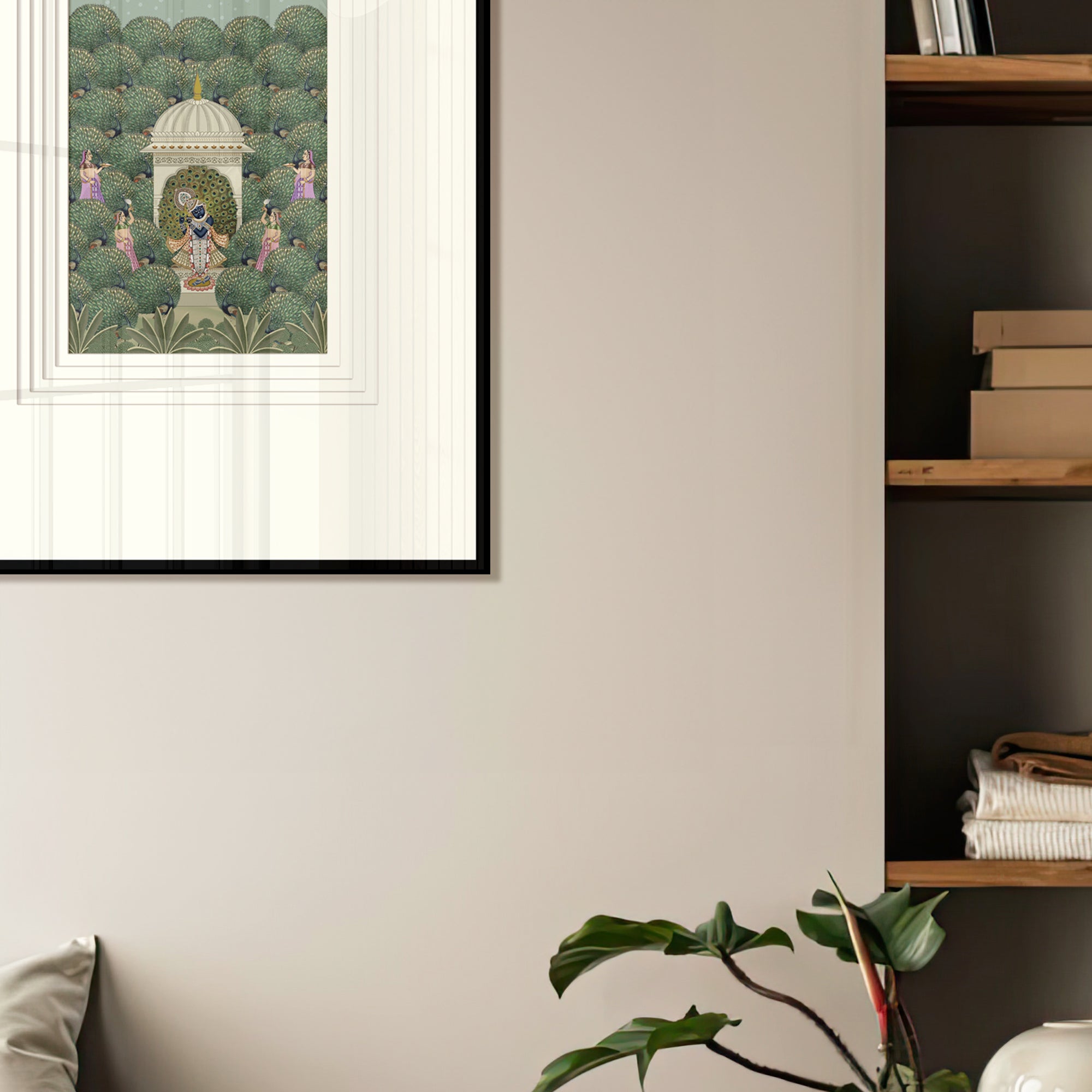 Krishna in the Peacock Grove