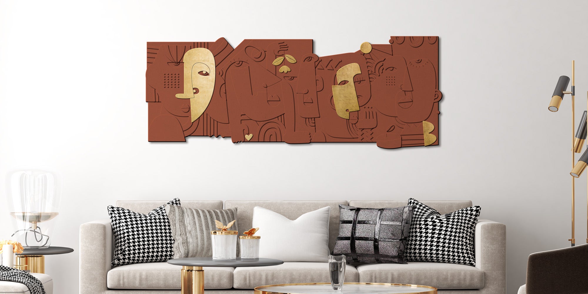 Combined Faces - Layered