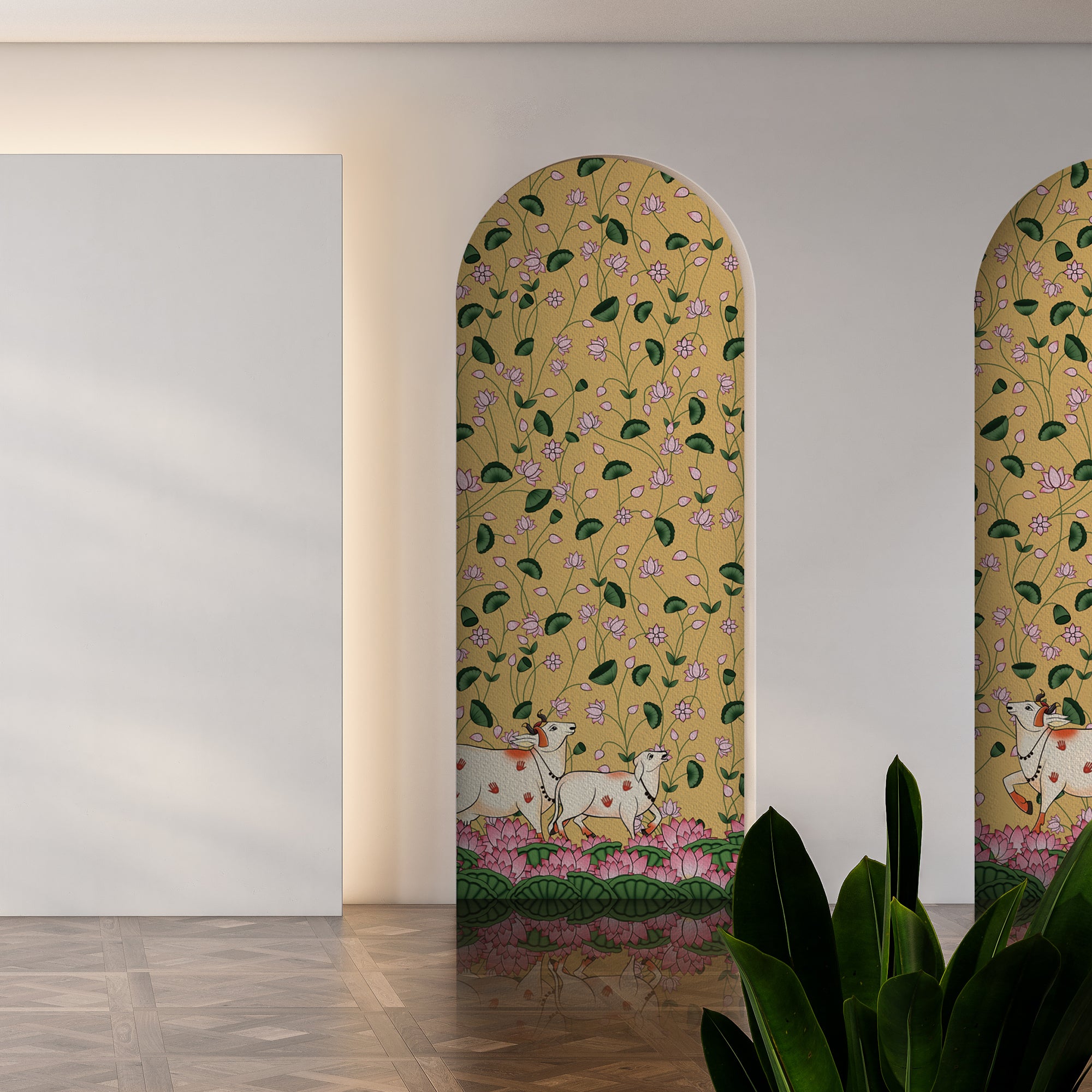 Pichwai - Cow in Yellow