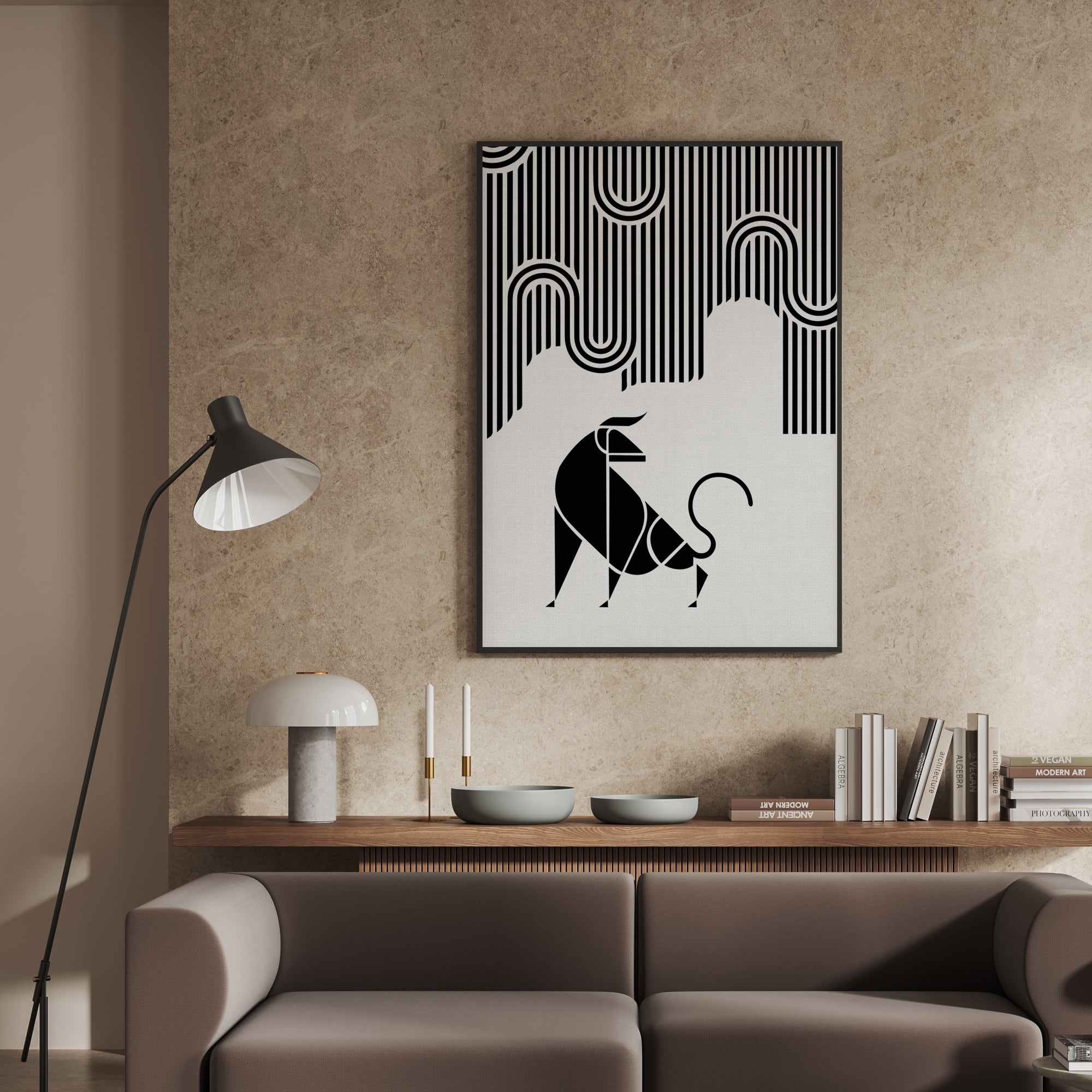 A Region of Activity Bull Wall Art