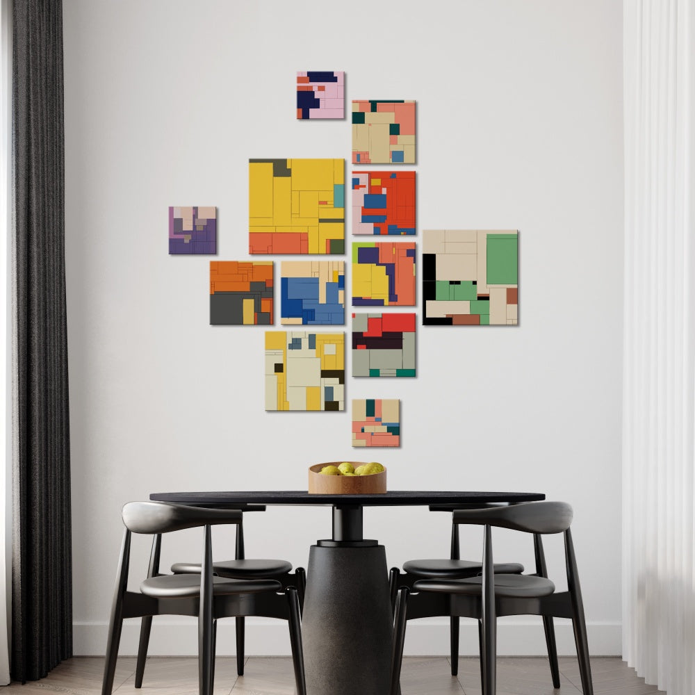 The Colourful Cubes - set of 12