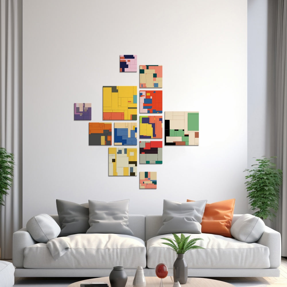 The Colourful Cubes - set of 12