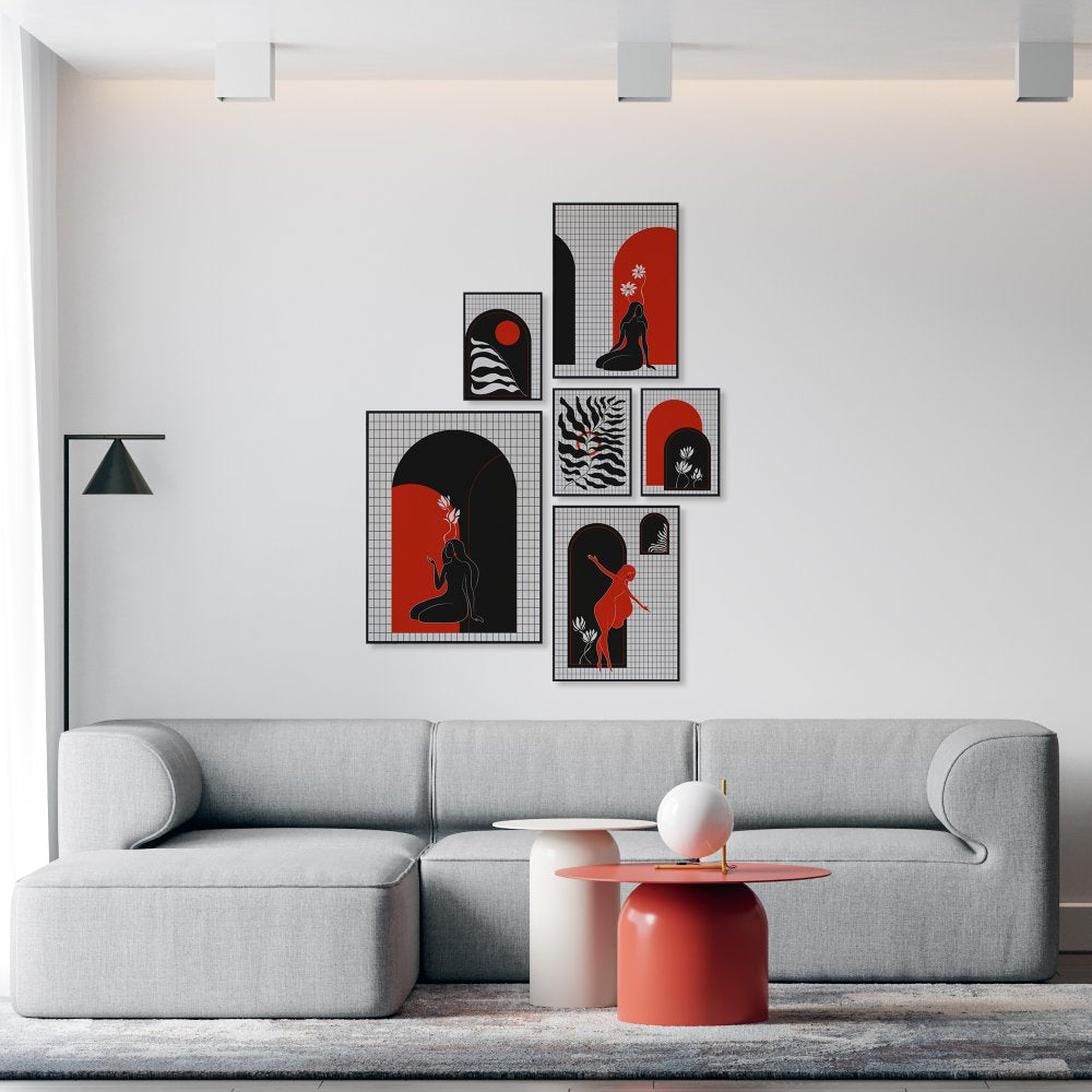 Feminine Window- Set of 6