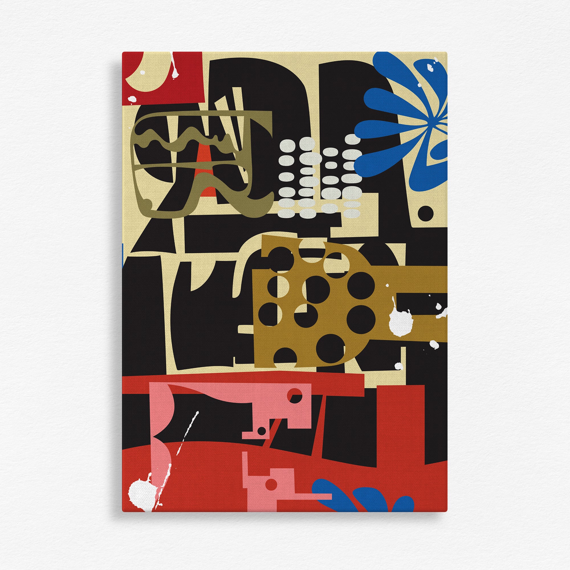 Syntax of Shapes Wall Art Canvas Painting