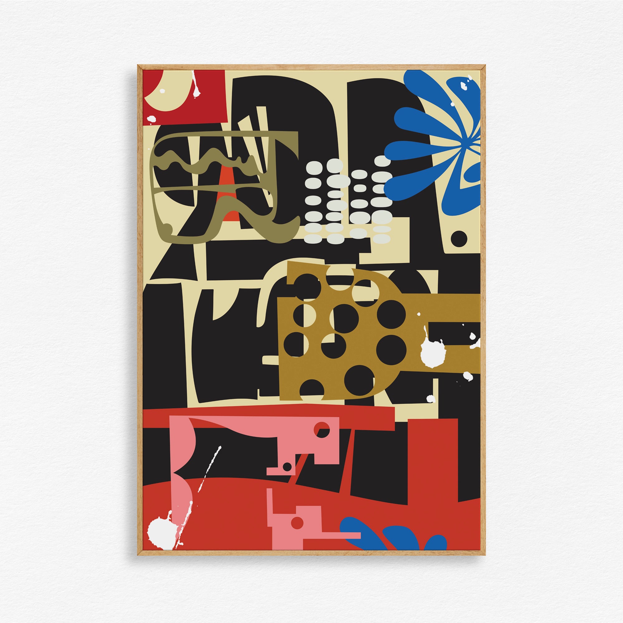 Syntax of Shapes Wall Art Canvas Painting