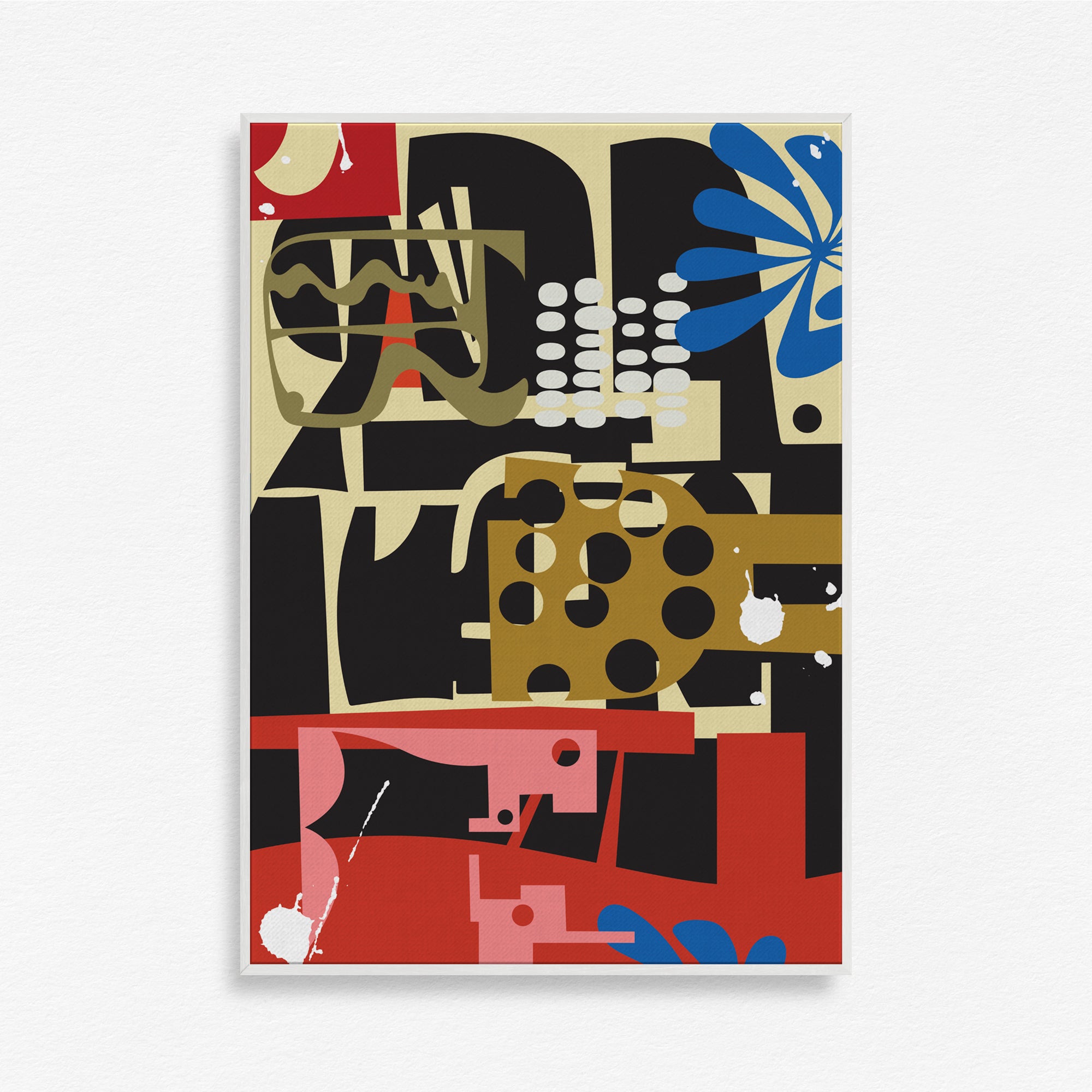 Syntax of Shapes Wall Art Canvas Painting