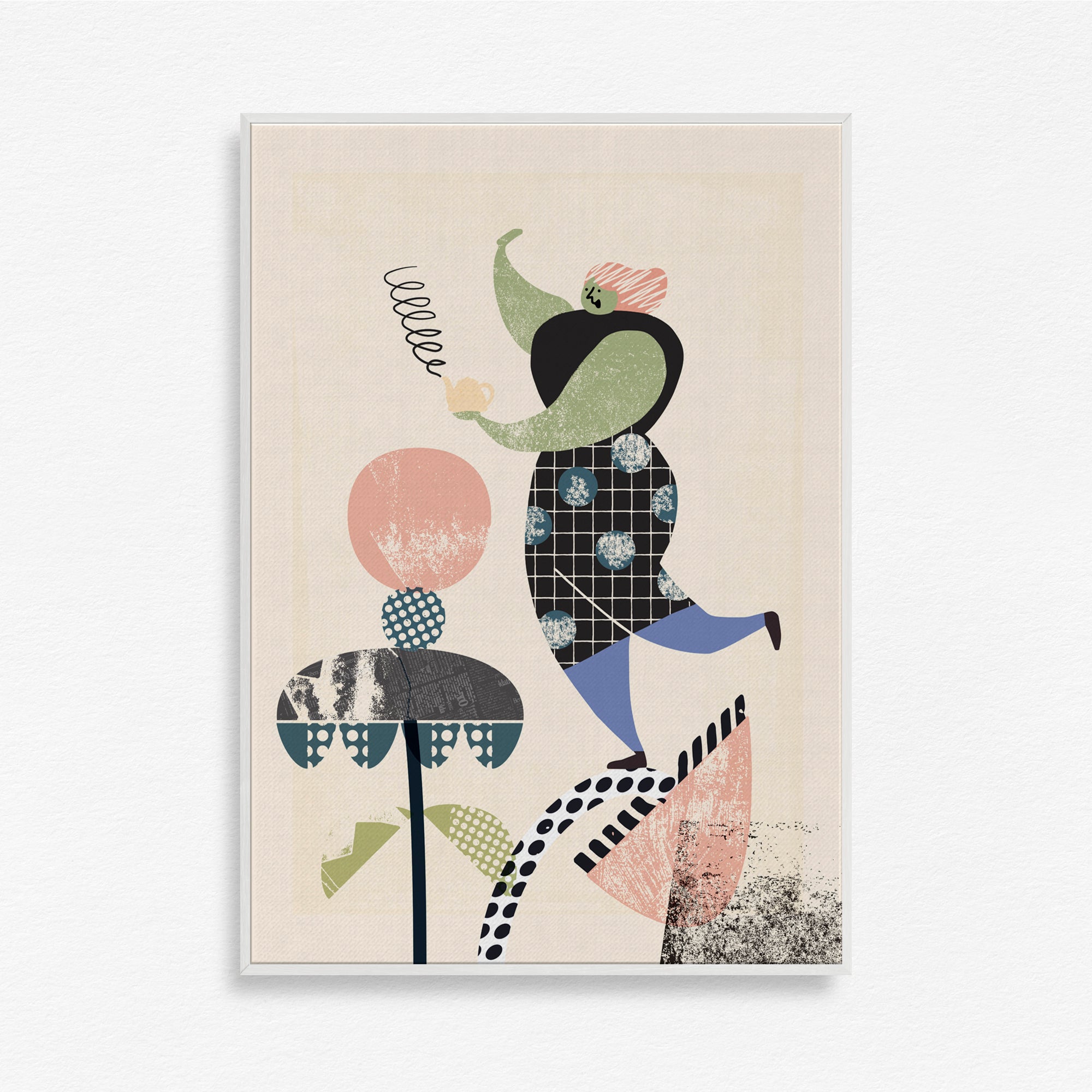 Whimsical Harmony – Abstract Modern Wall Art for Stylish Interiors