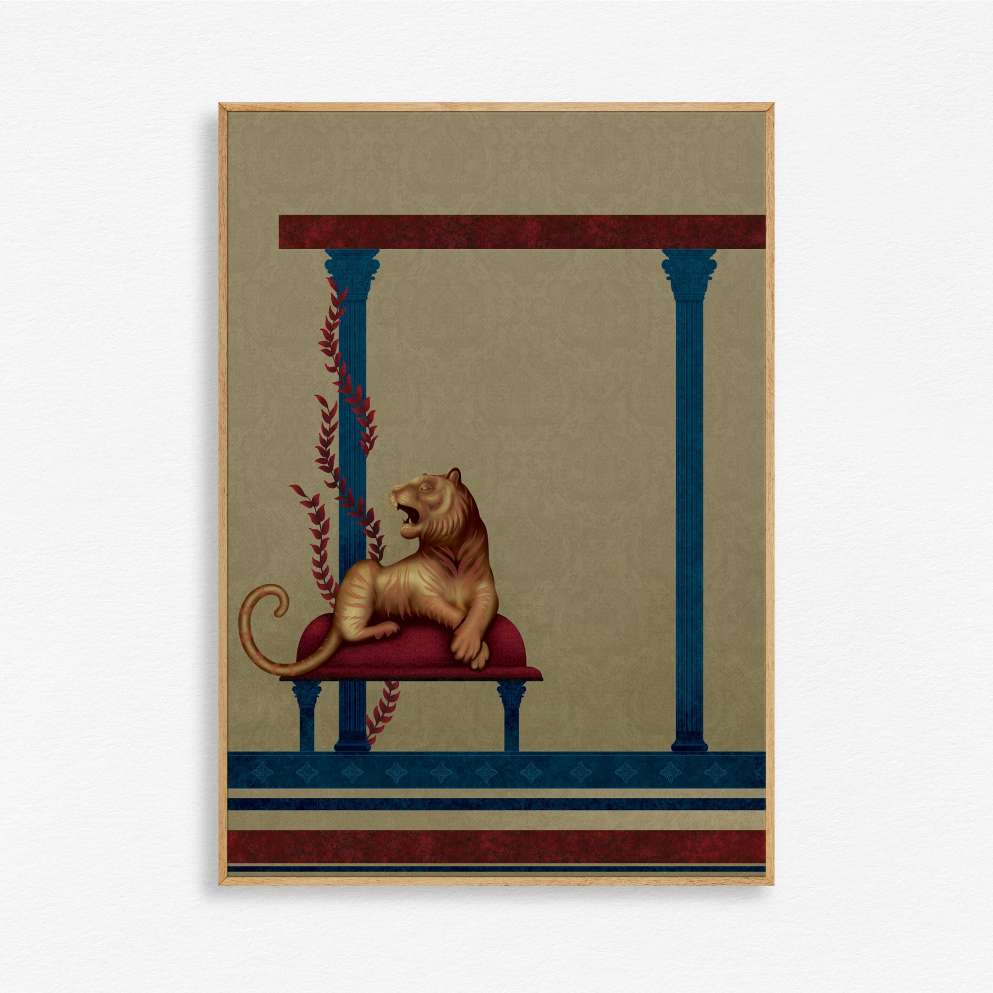 Lion In the Wilds- Wall Art Canvas Painting