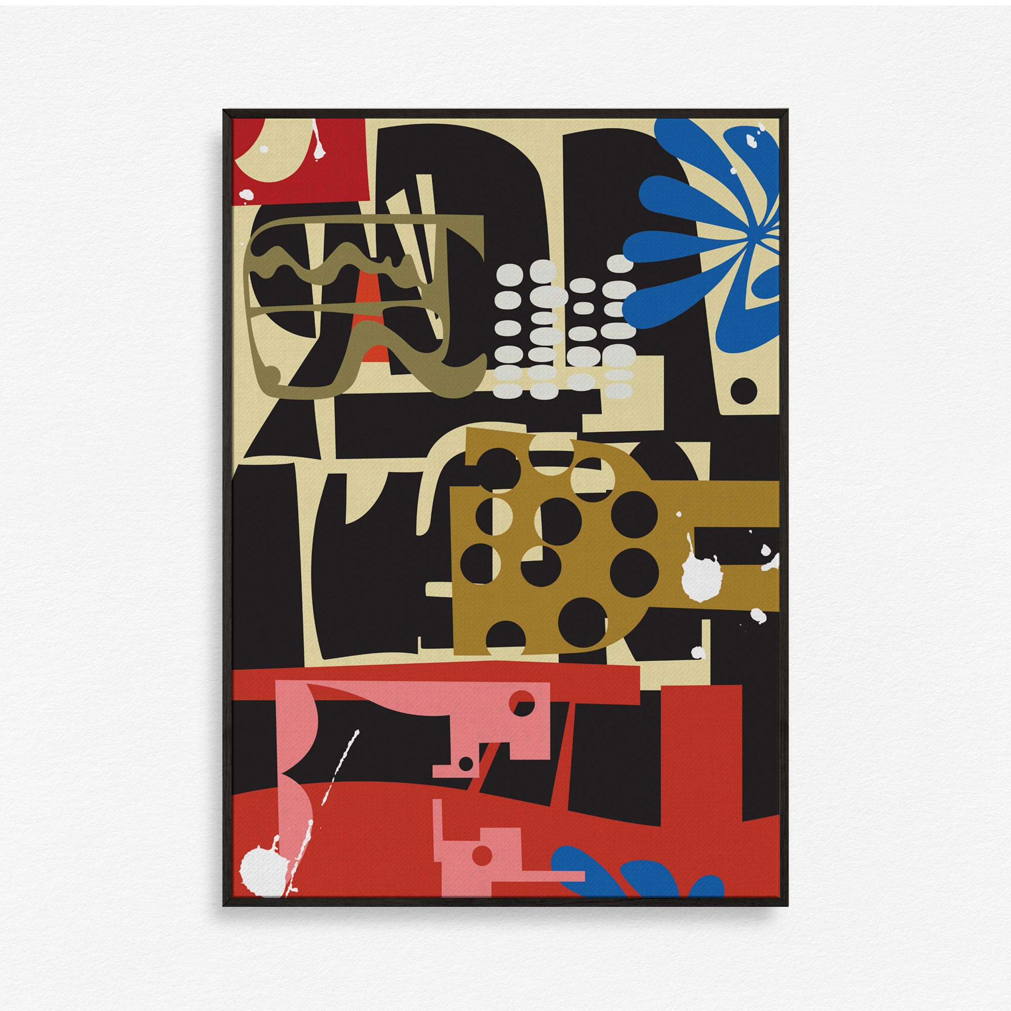 Syntax of Shapes Wall Art Canvas Painting