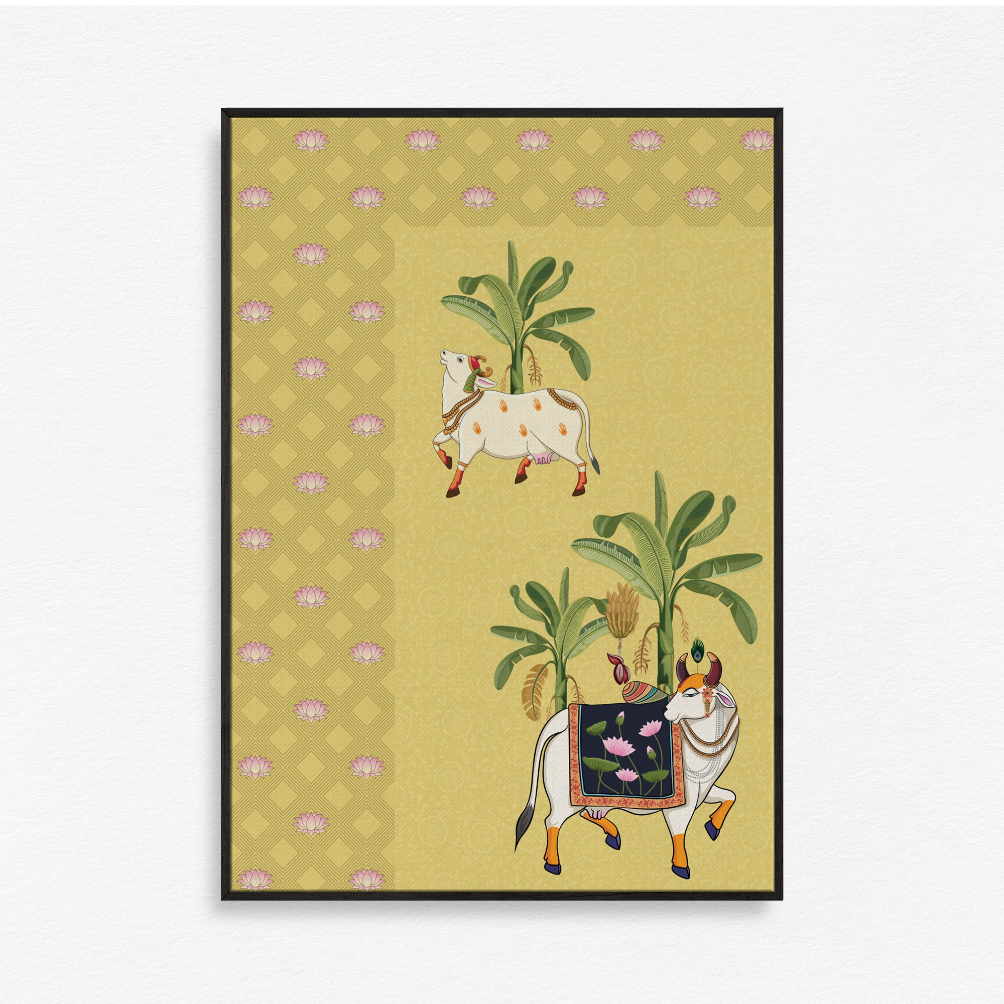 Whispers of Vrindavan Wall Art Canvas Painting