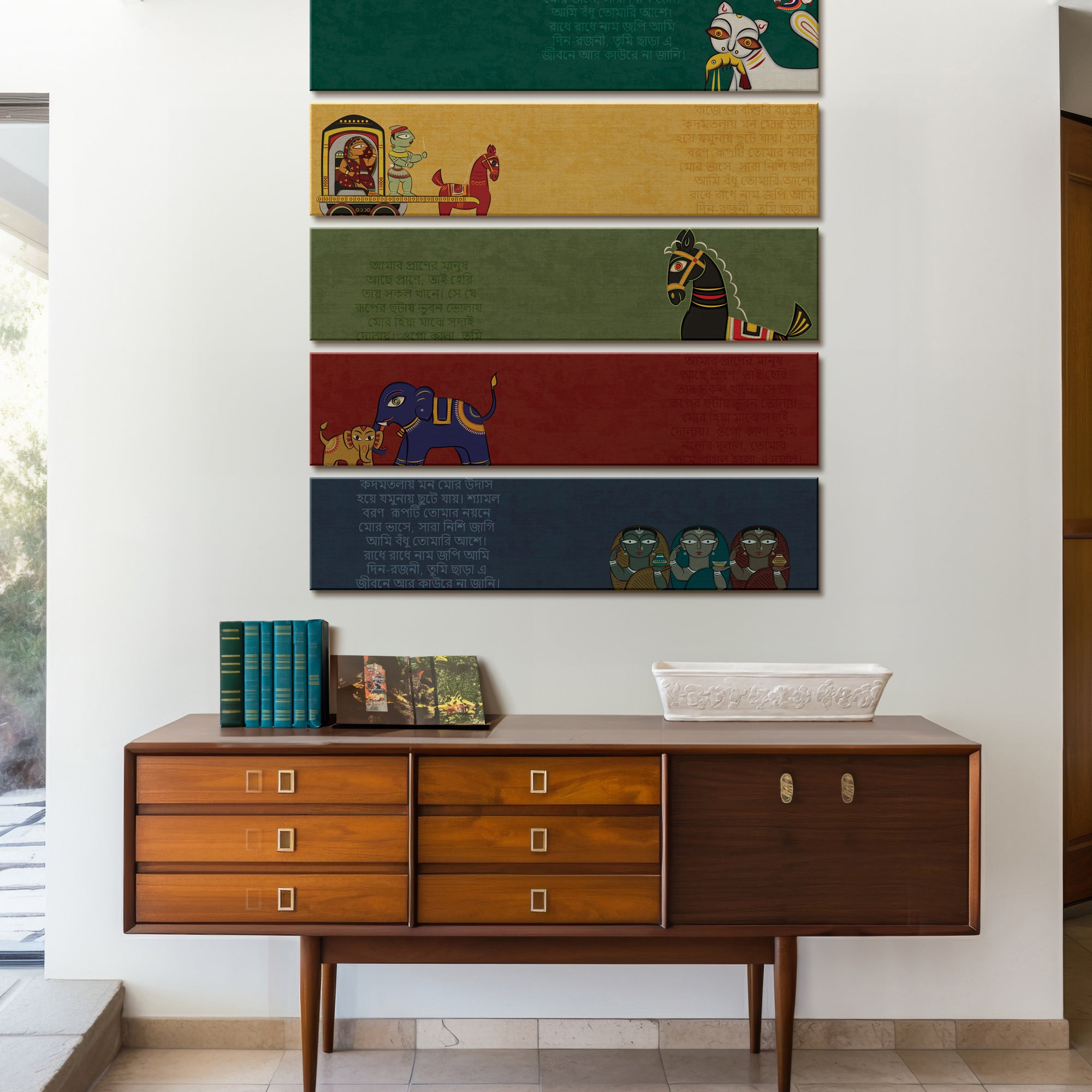 Lok Katha Panels - Set of 5