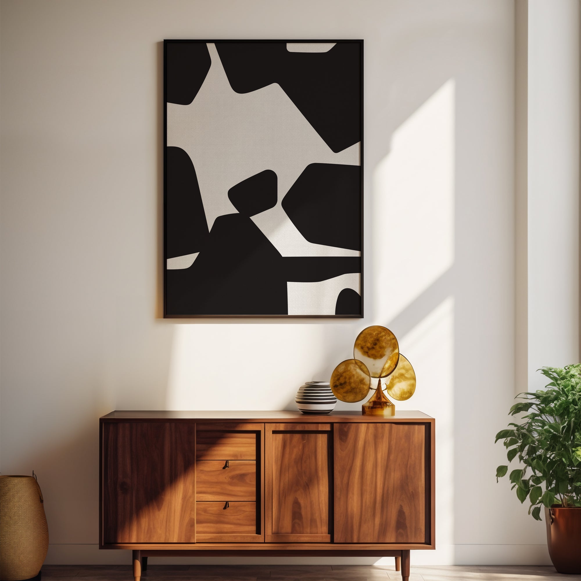 Flow of Modern Tiles -Wall Art Canvas Painting