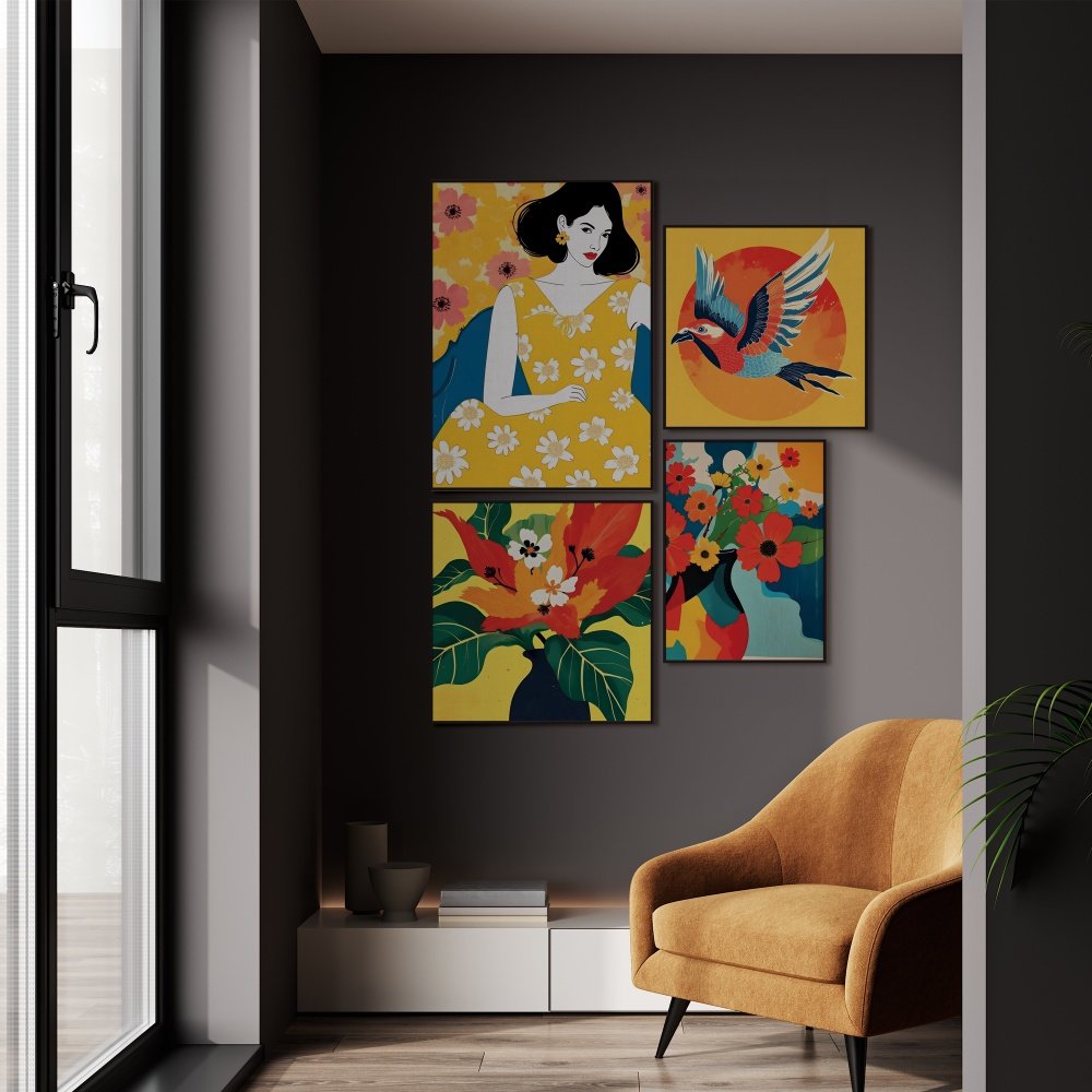 Linear Calm - set of 4