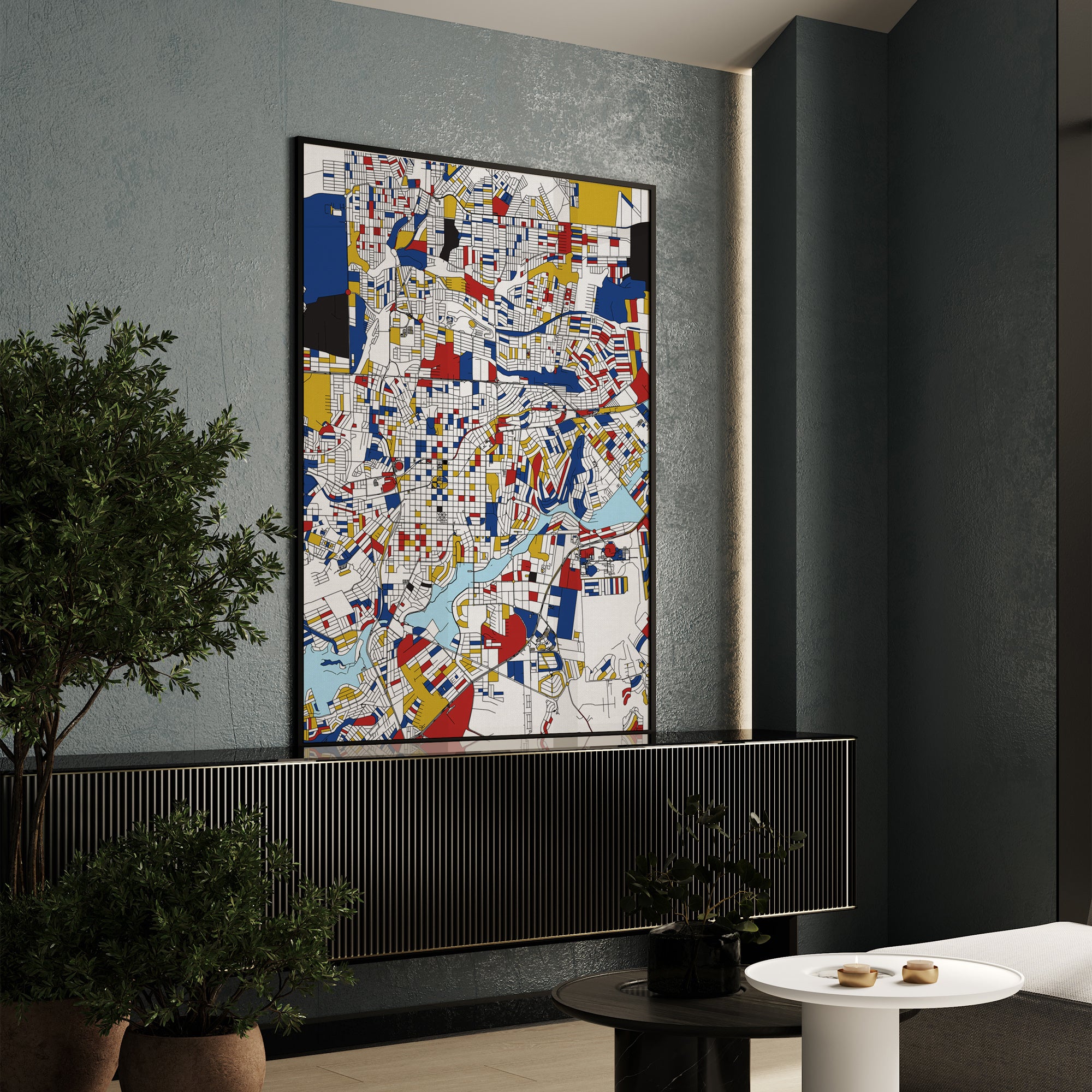Mondrian Map