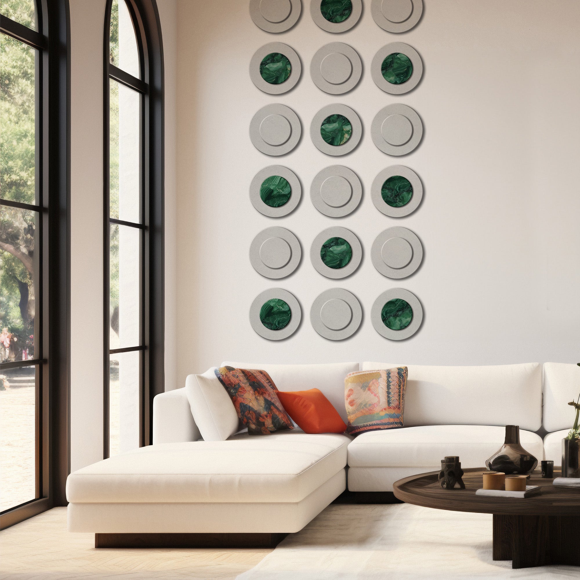 Gleaming Green for long wall