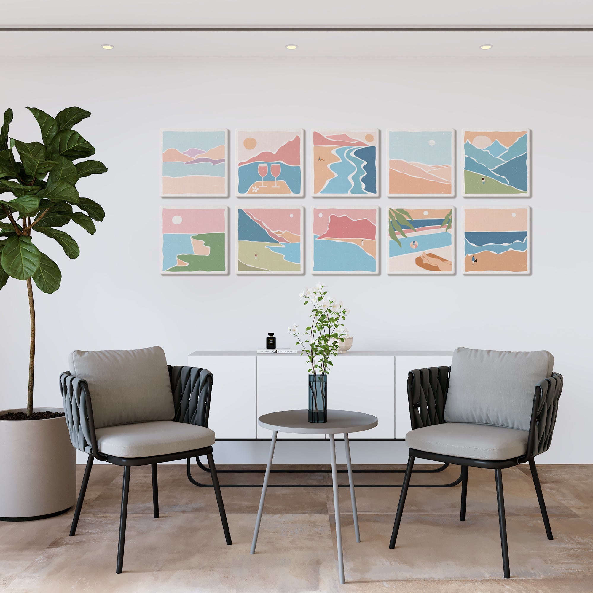 Coastal Calm - Set of 10