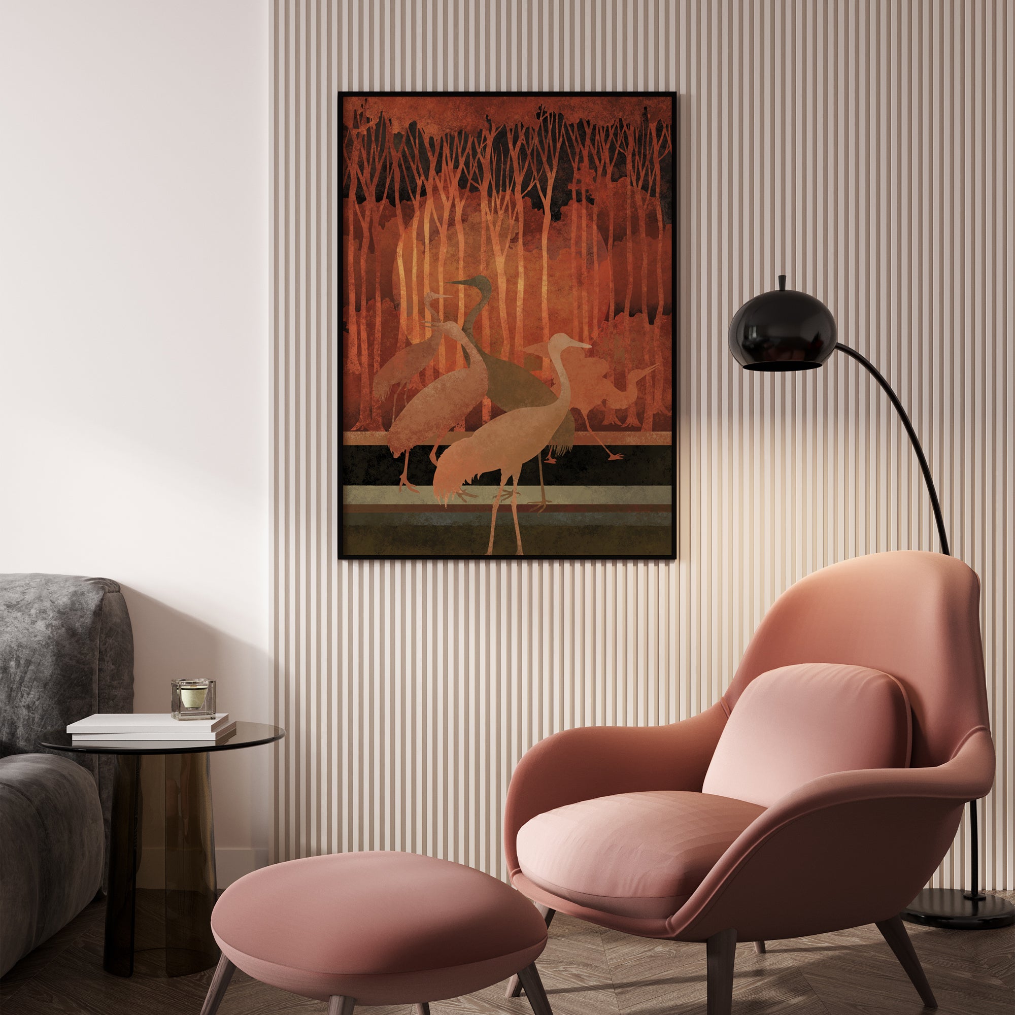 Twilight in the Marsh Wall Art Canvas Painting