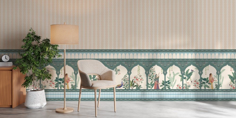 Waves of Emotion bedroom wallpaper