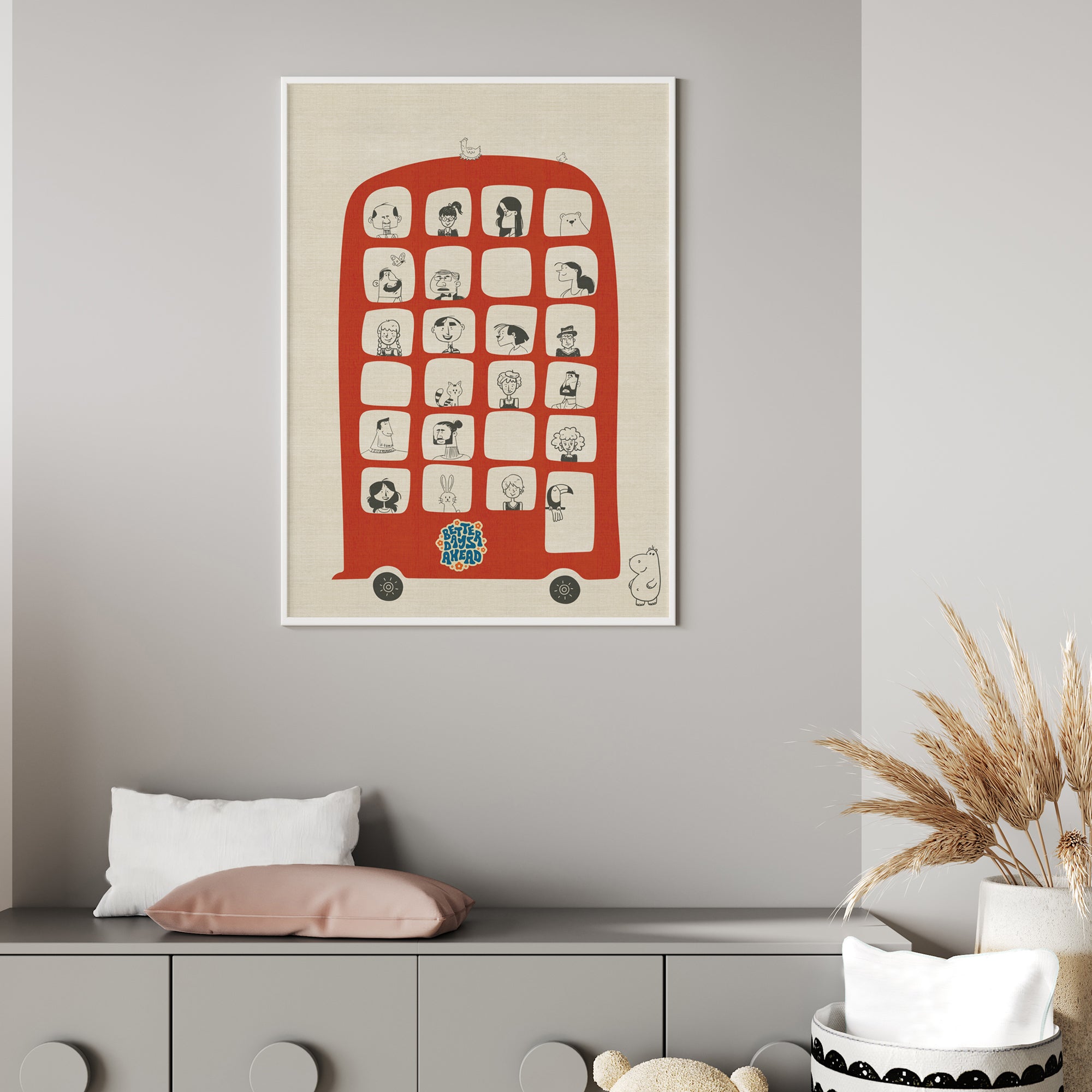 The Red Ride Chronicles Wall Art Canvas Painting