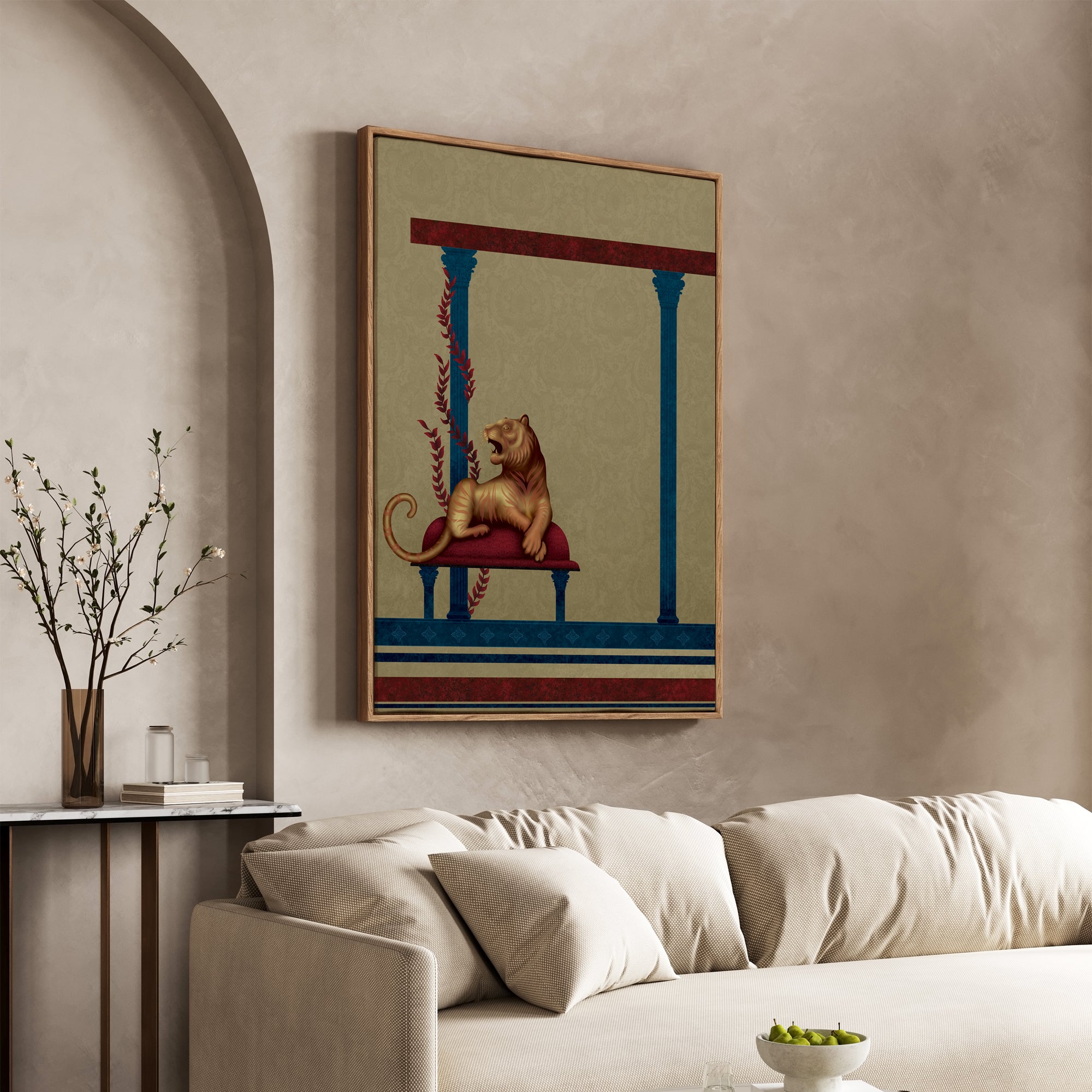 Lion In the Wilds- Wall Art Canvas Painting