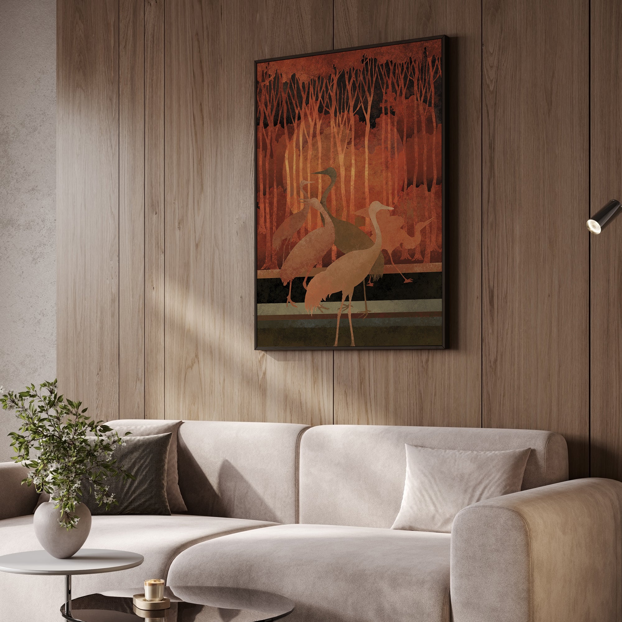 Twilight in the Marsh Wall Art Canvas Painting