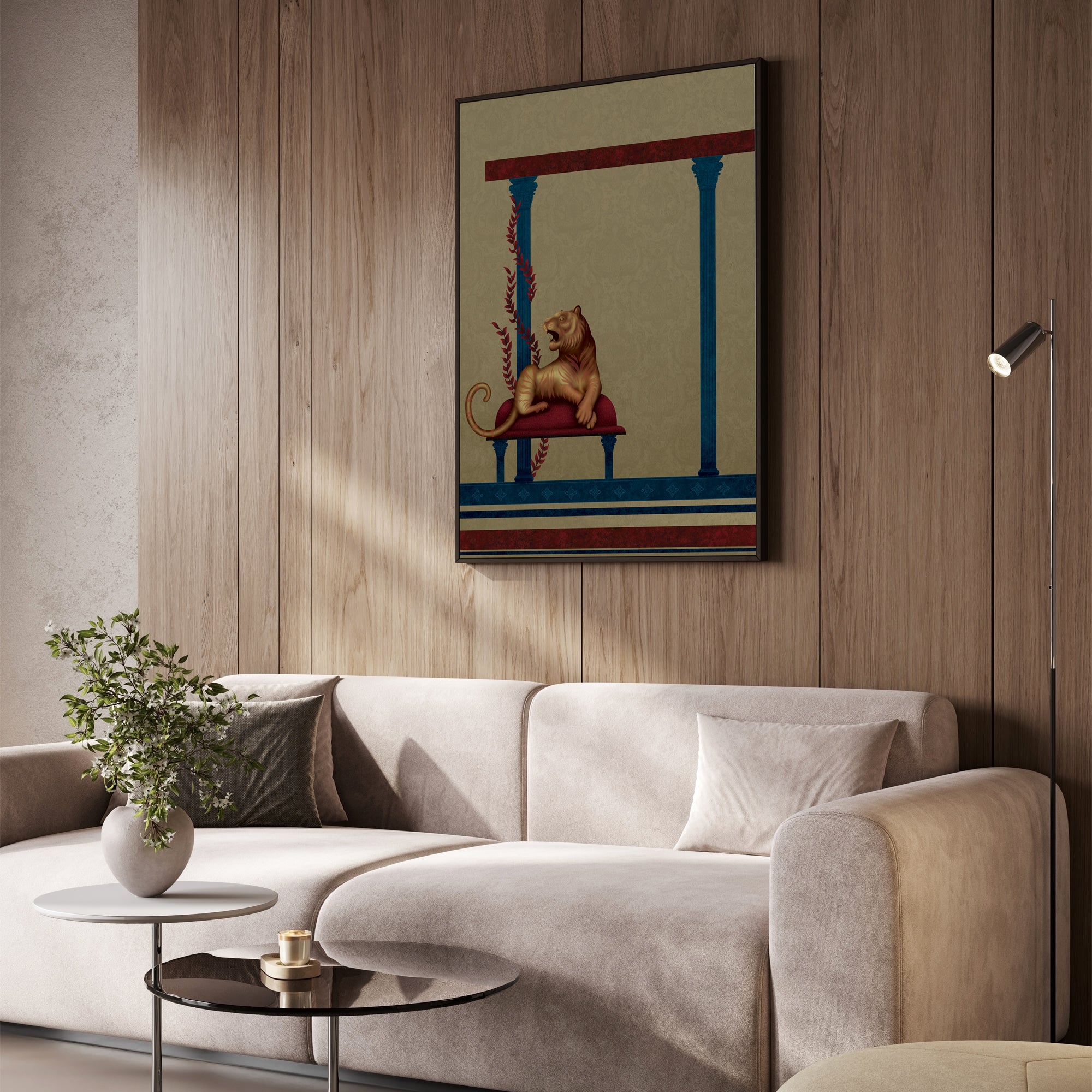 Lion In the Wilds- Wall Art Canvas Painting