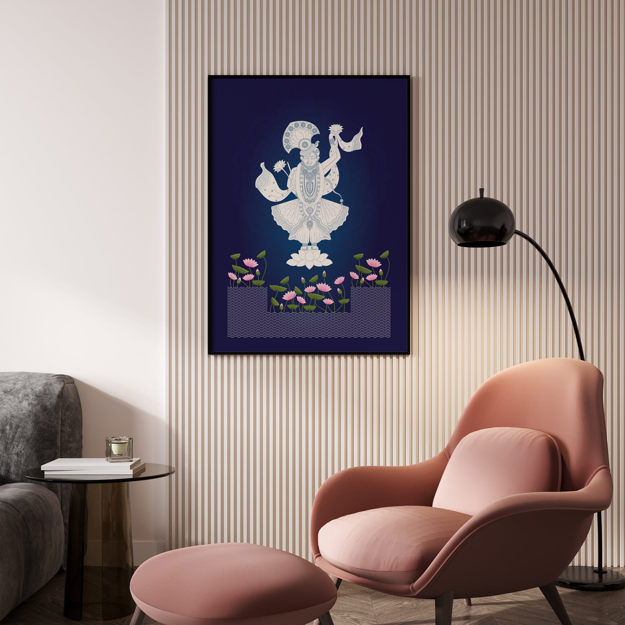 Pichwai Art - Eternal Grace, Wall Art Canvas Painting