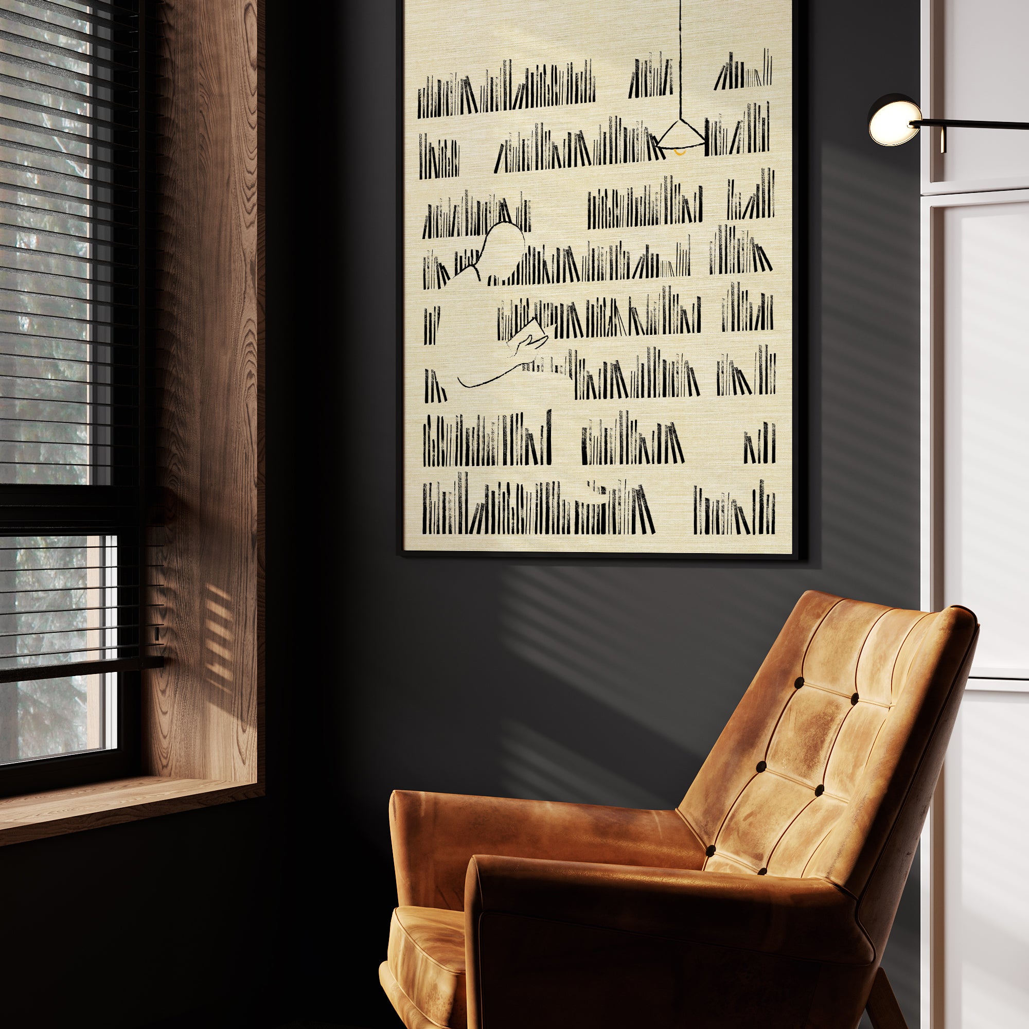 Silhouettes of Thought Wall Art Canvas Painting