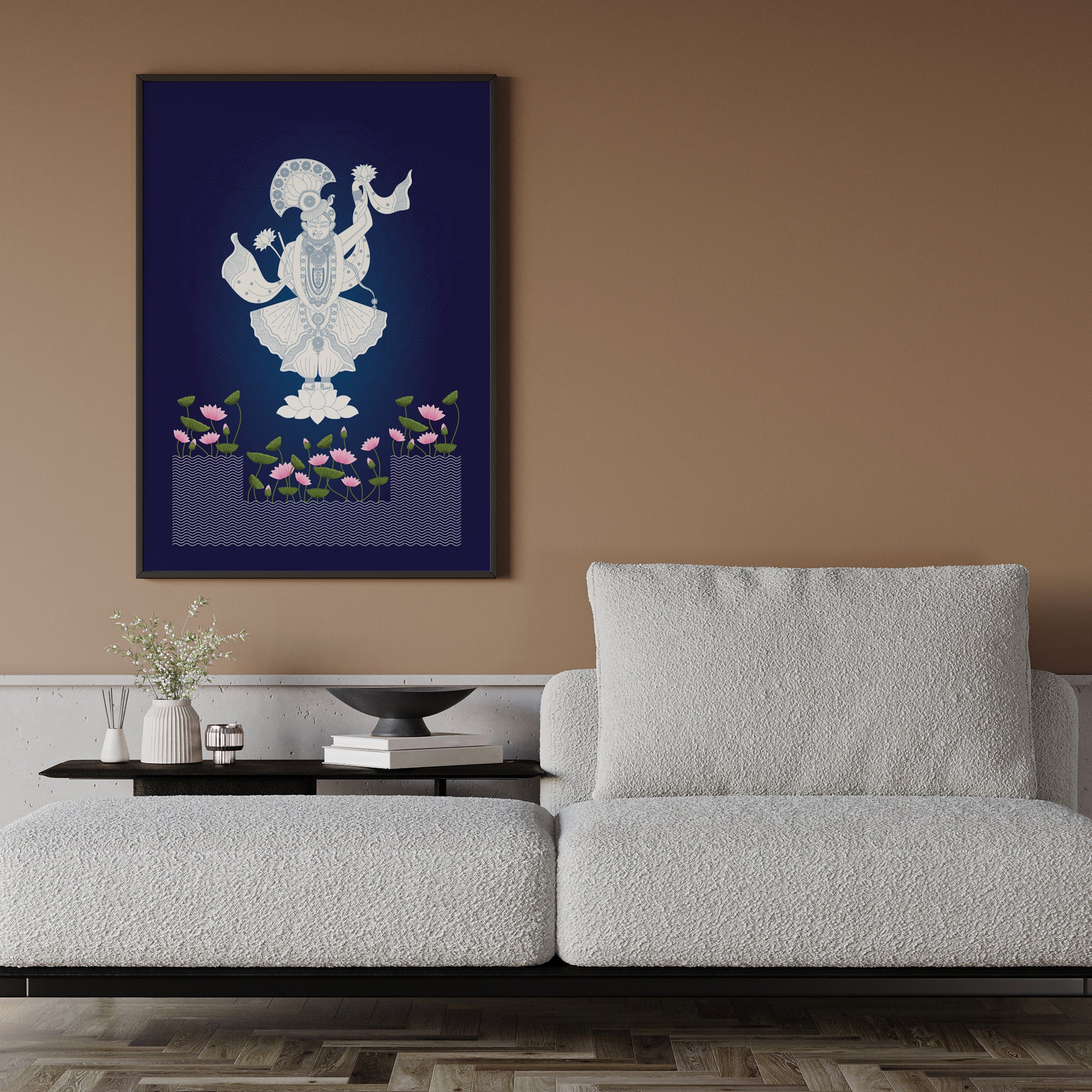 Pichwai Art - Eternal Grace, Wall Art Canvas Painting