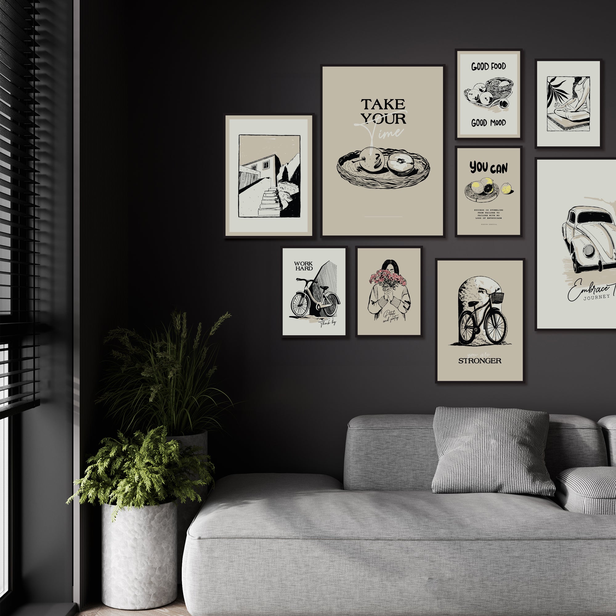 Bloom of thought - Set of 9