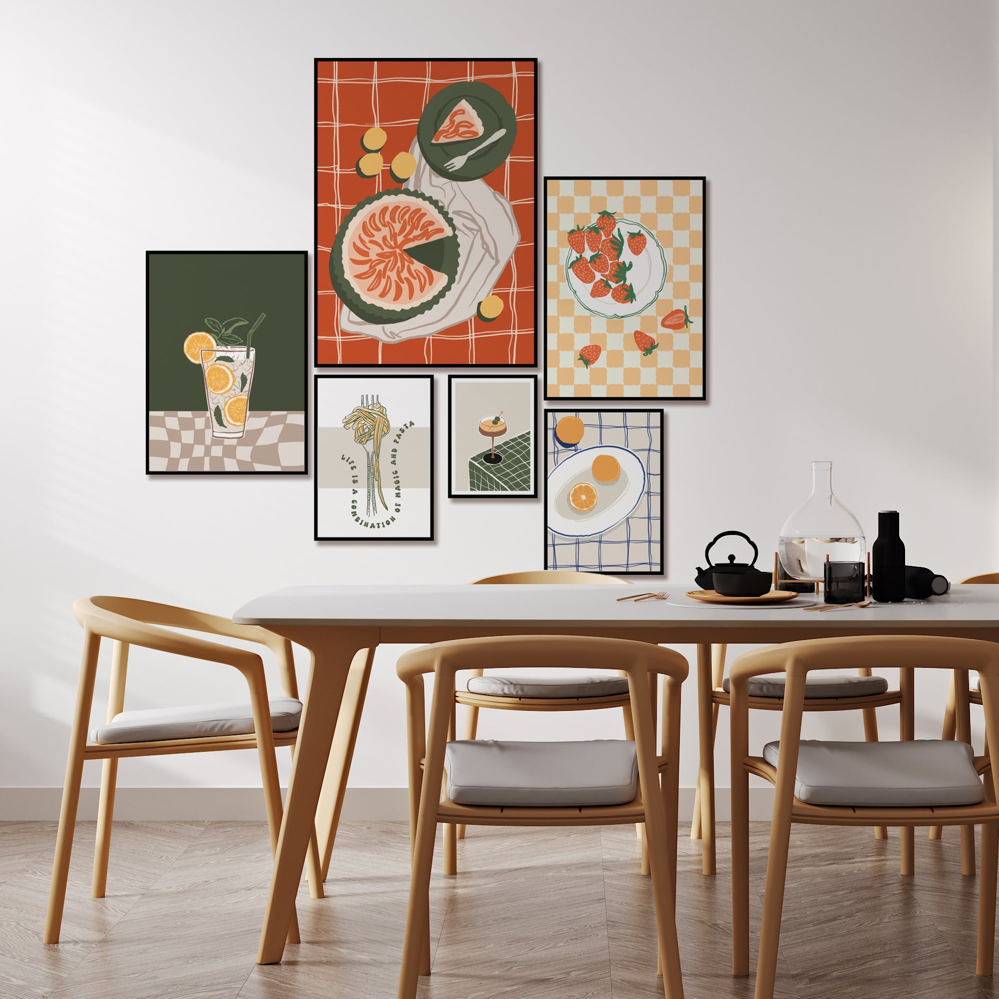 Whimsical Fruit Feast - Set of 6