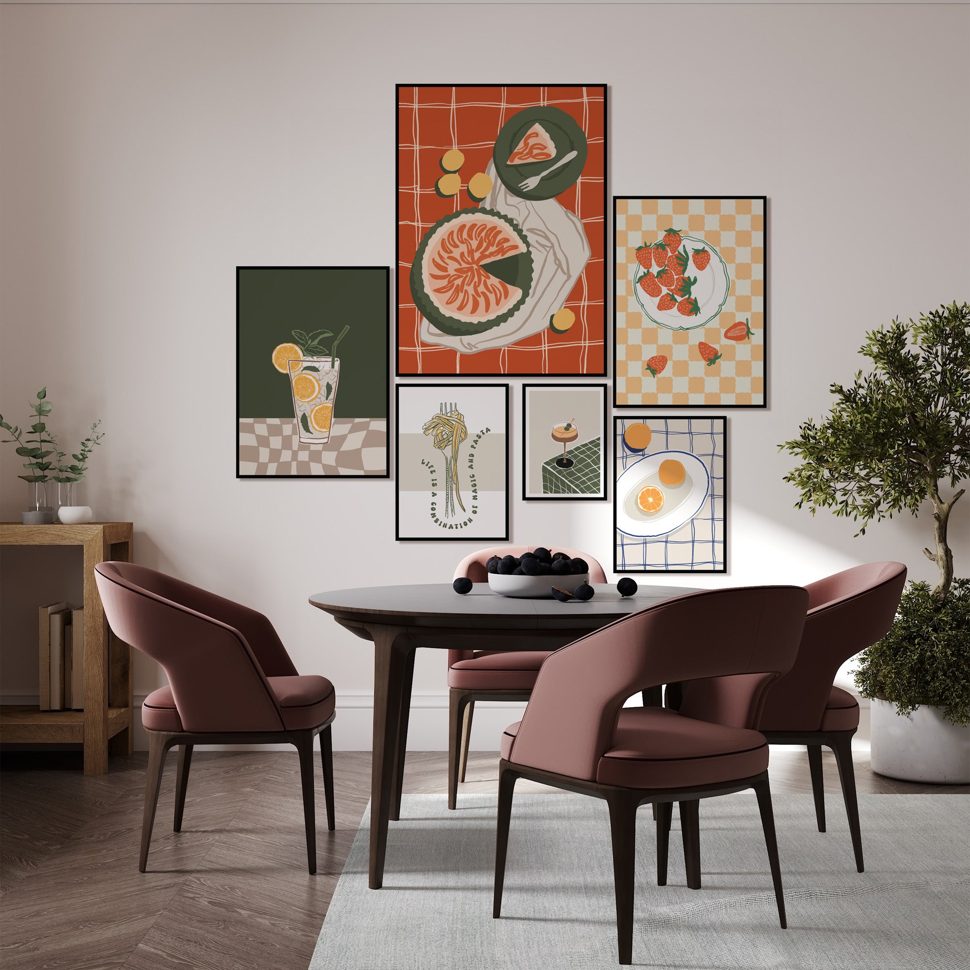 Whimsical Fruit Feast - Set of 6