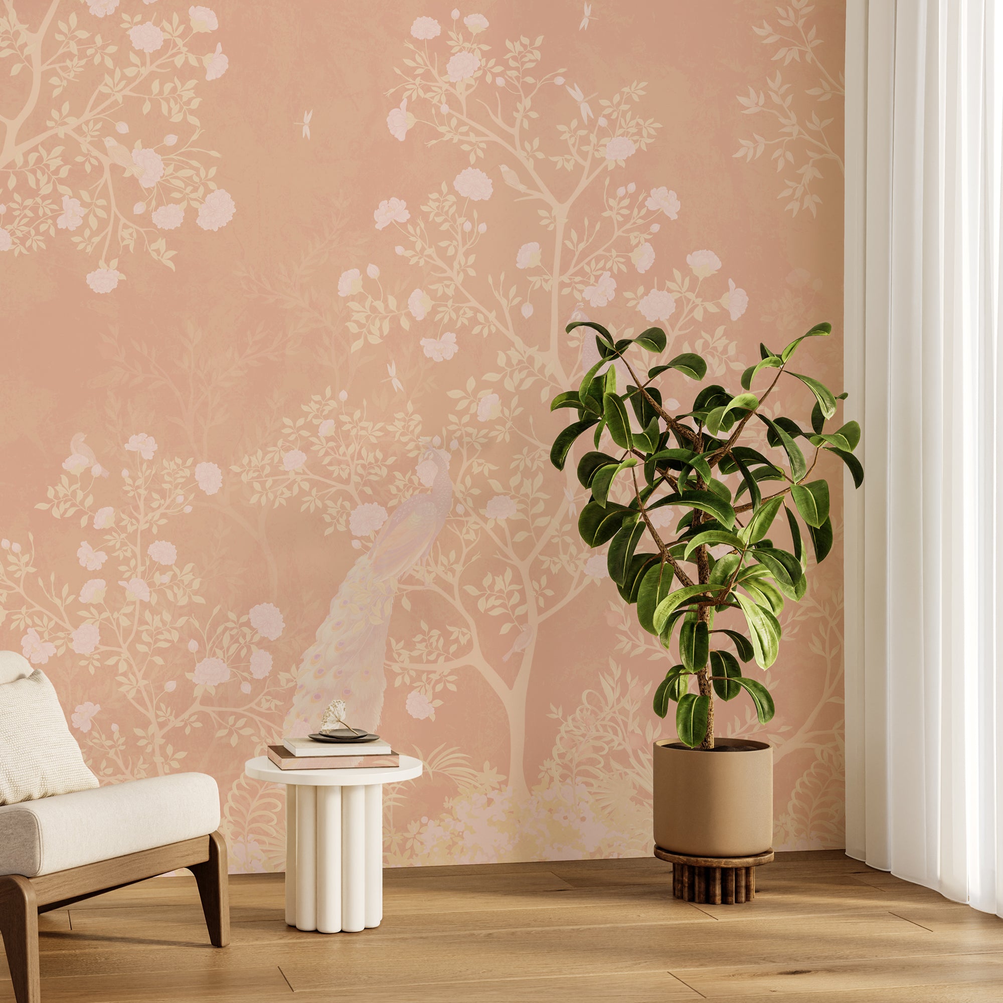 Blush Peacock Garden