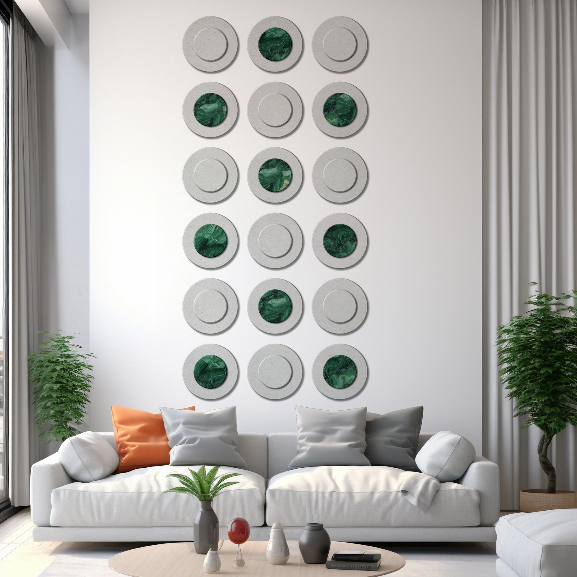 Gleaming Green for long wall