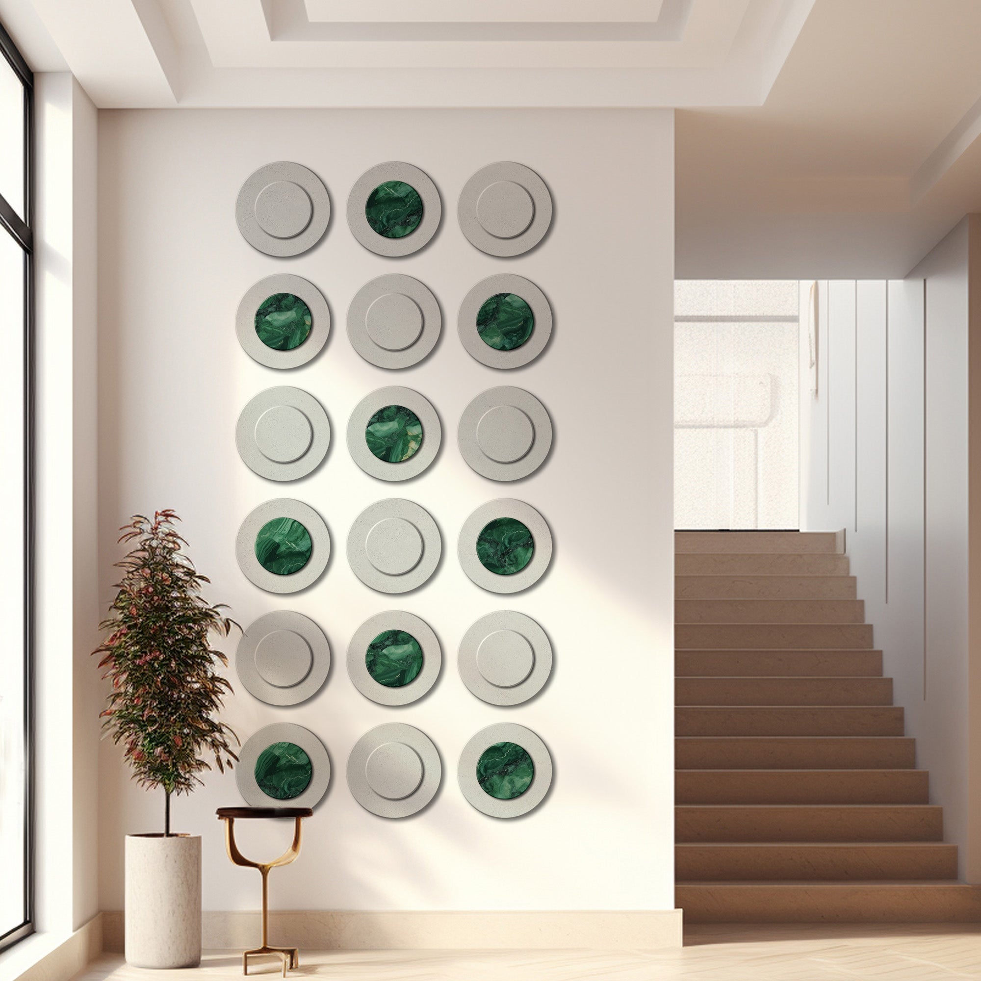 Gleaming Green for long wall