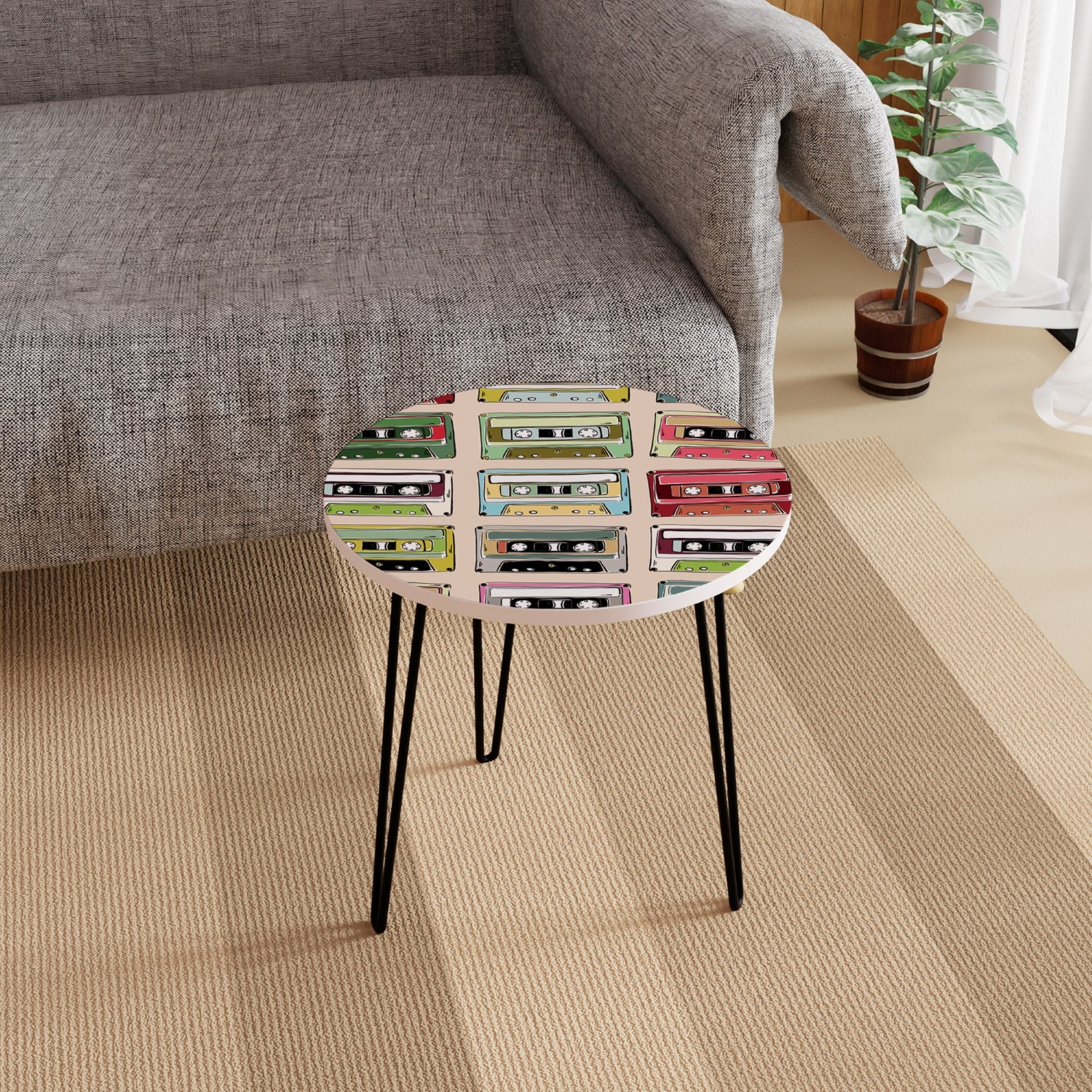 Colourful Mix tape table