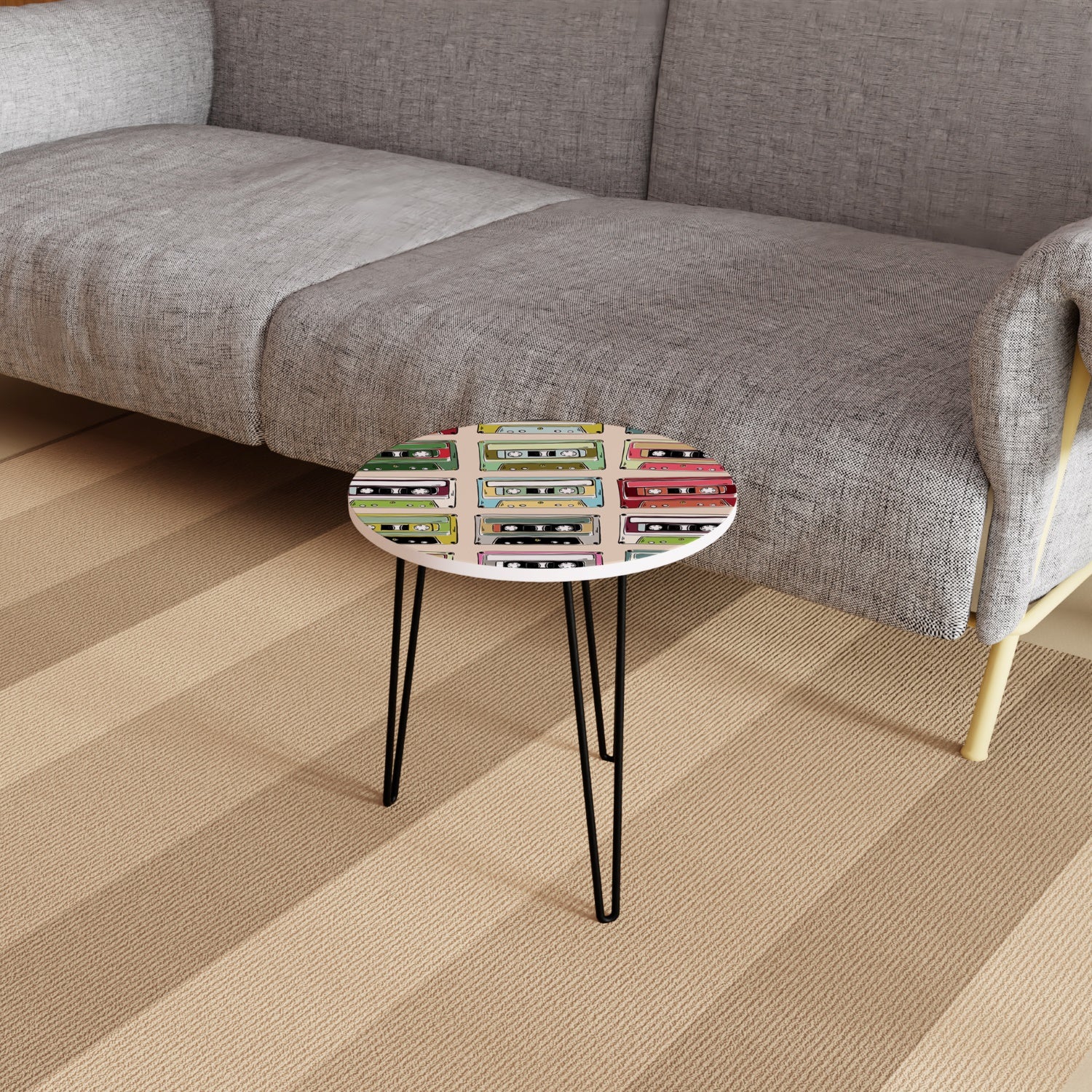 Colourful Mix tape table