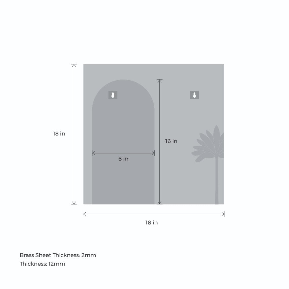 Pichwai - Blue Cow in brass