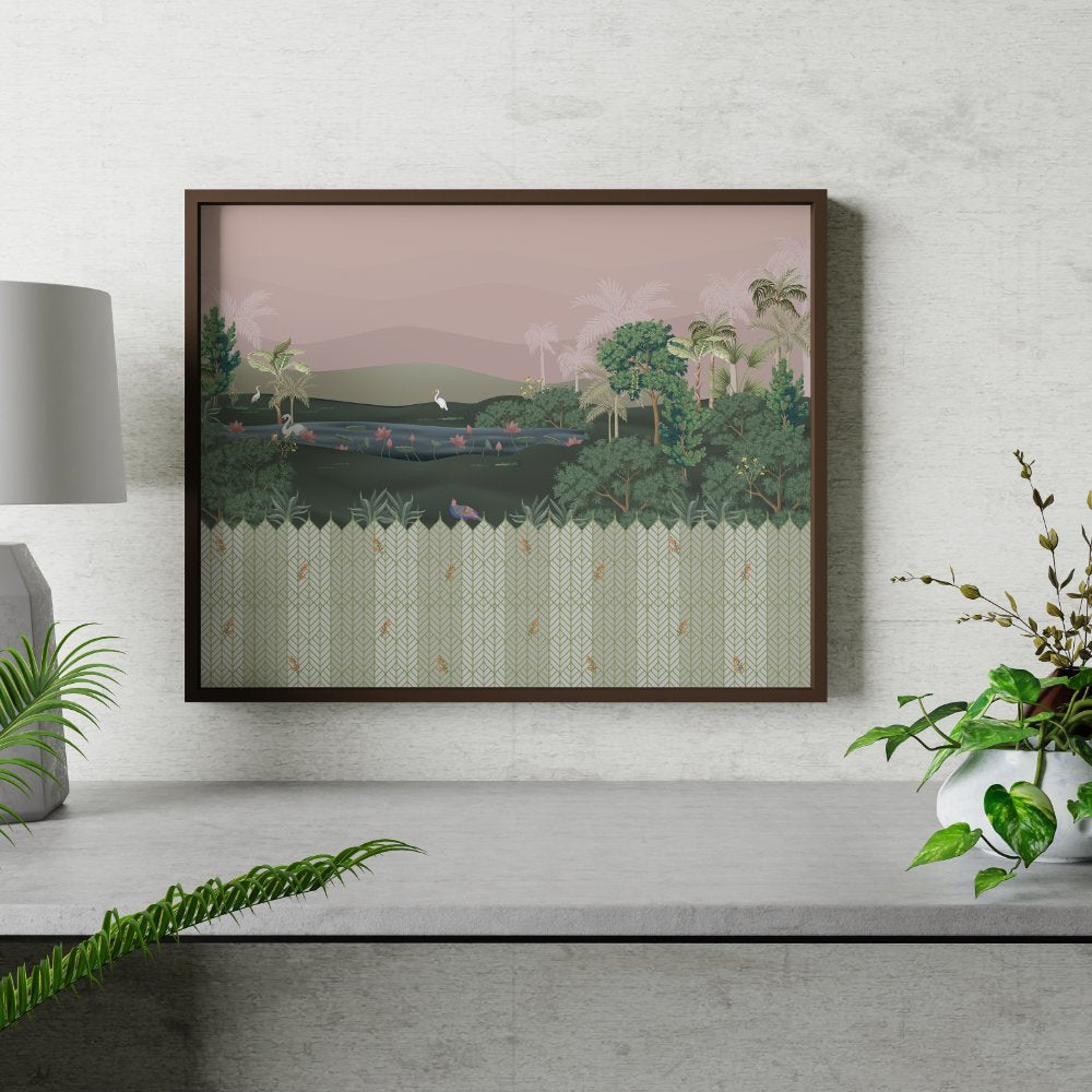 Bird Watching the Pink Sky