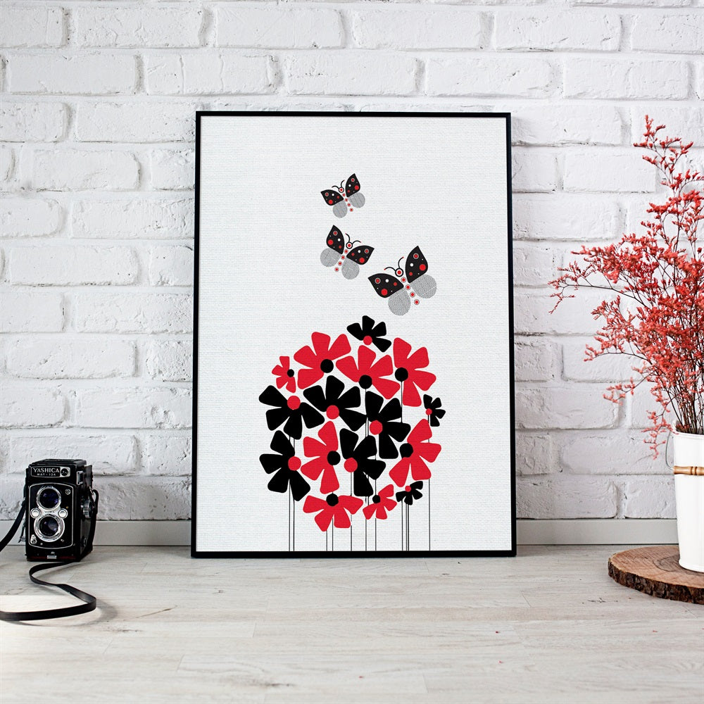 Butterfly Amidst Blooms