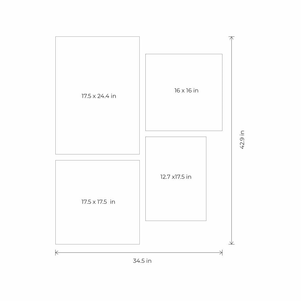 Linear Calm - set of 4