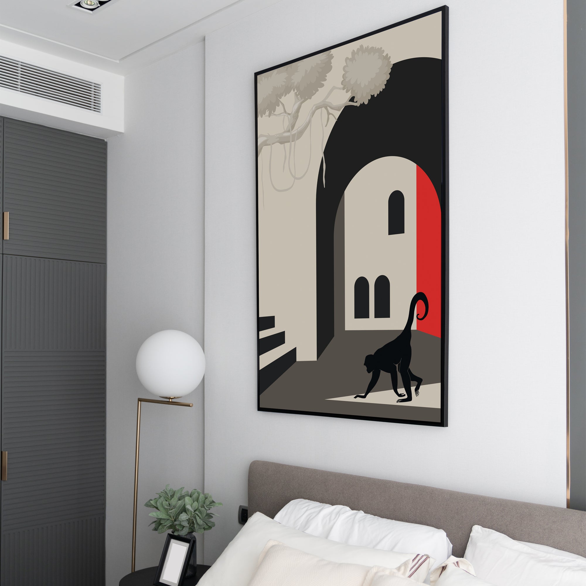 Silent Courtyard Wanderer