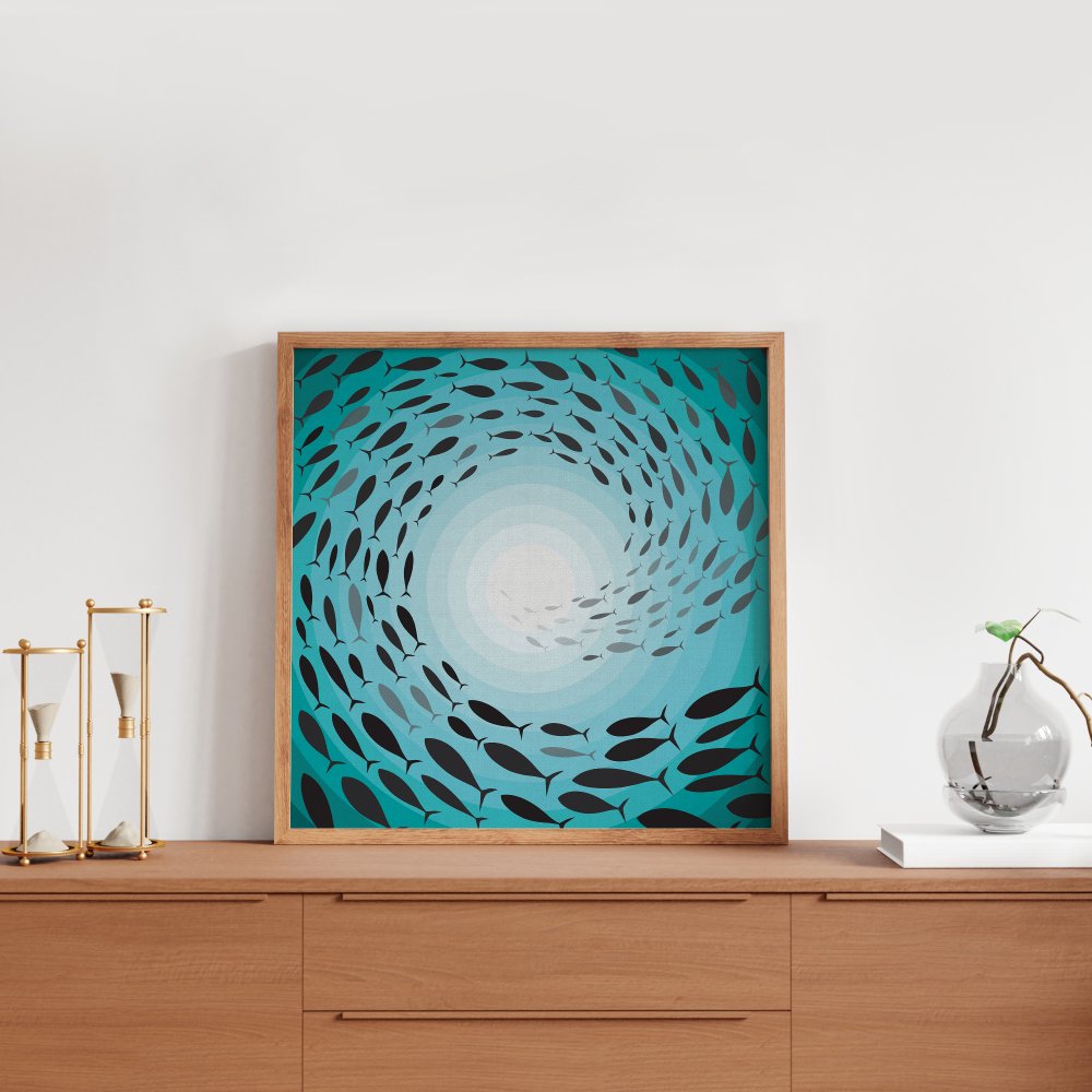 Spiral Trail of Fish