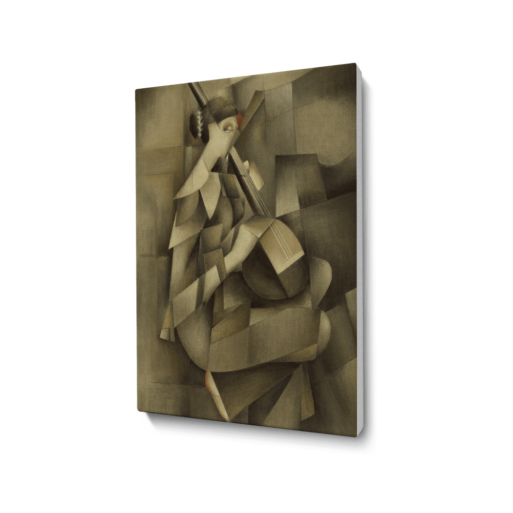 Cubism - Lady with Veena