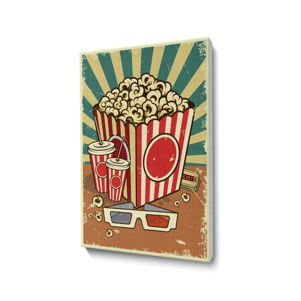 Retro Poster - Popcorn