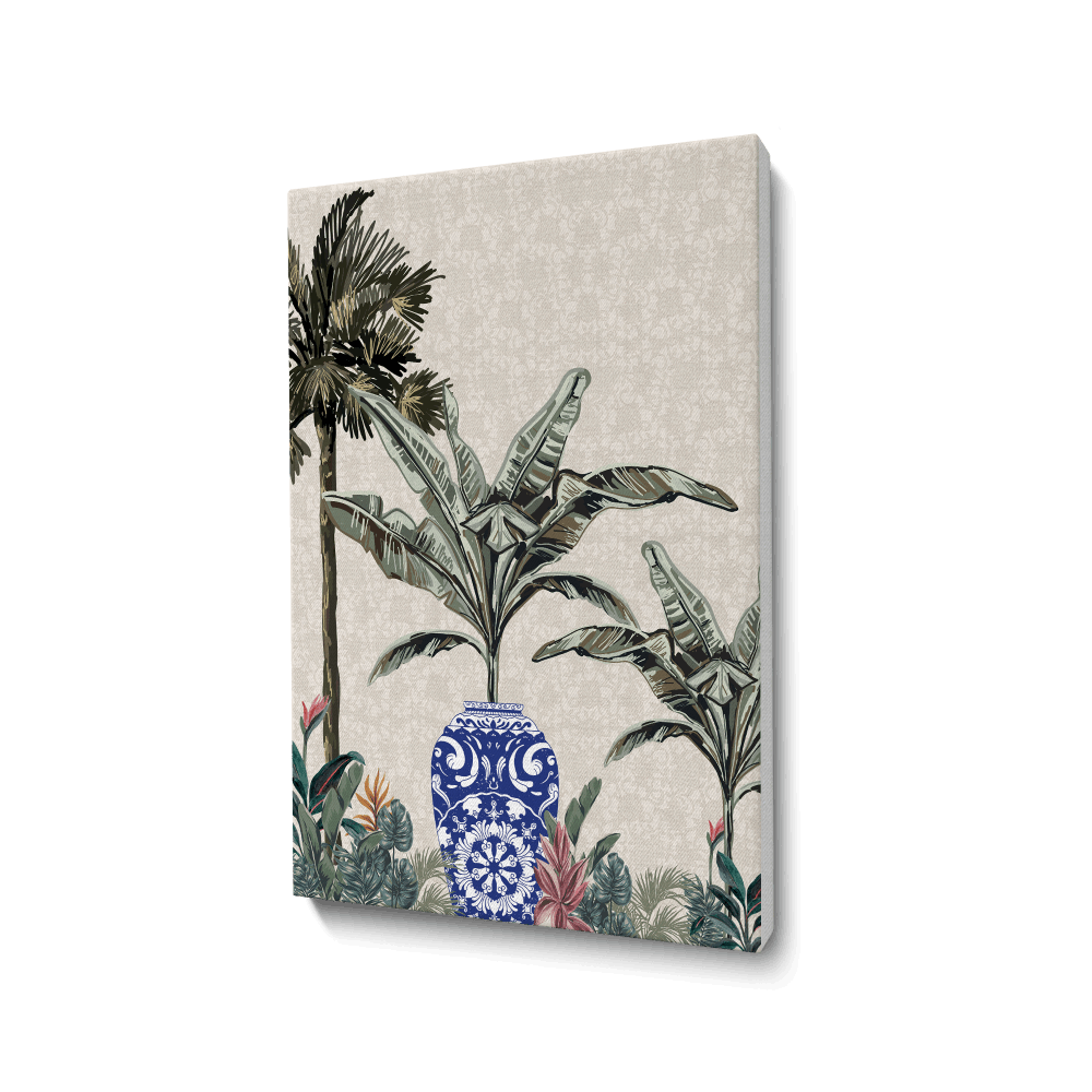 Tropical with indigo touch