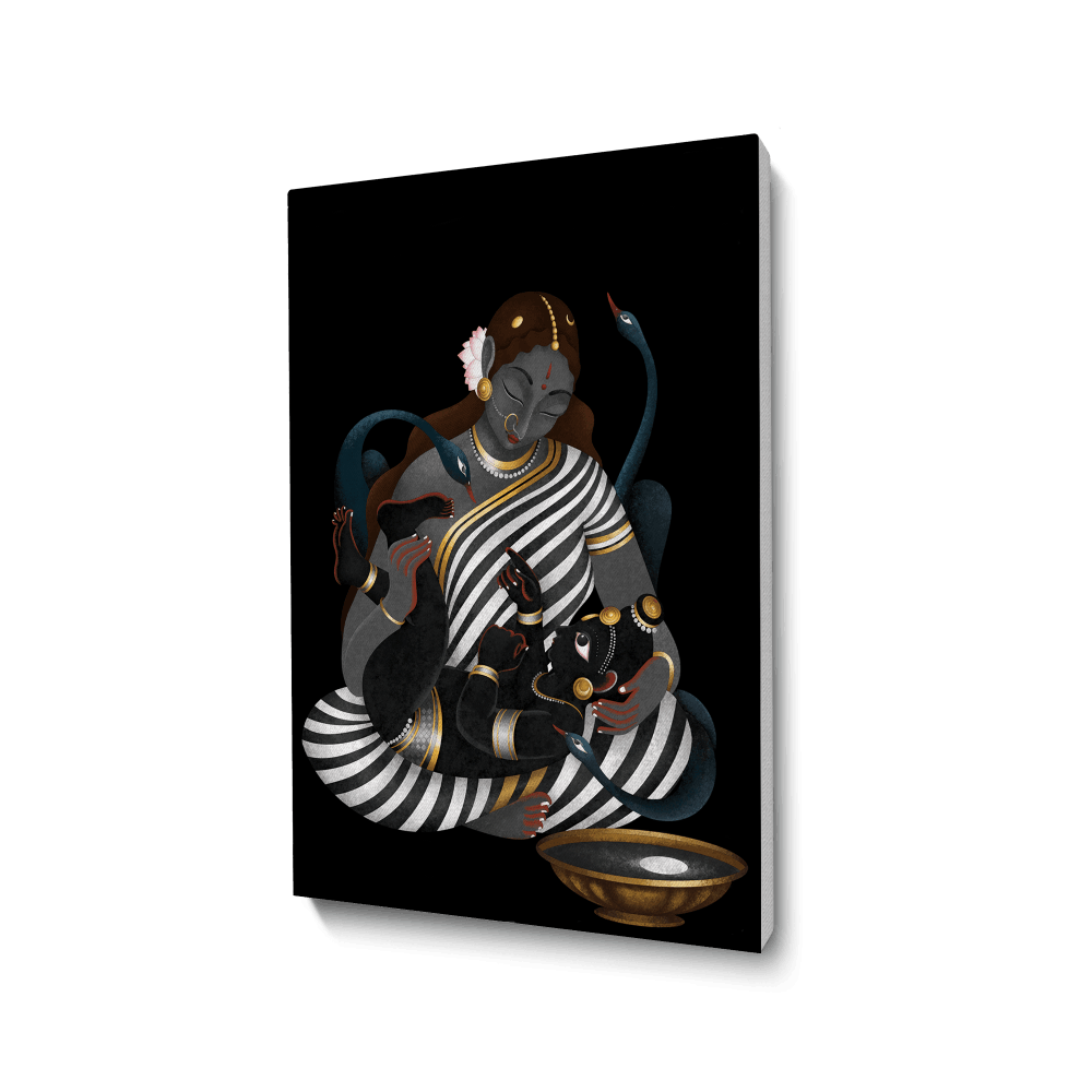 Krishna's play with the Moon