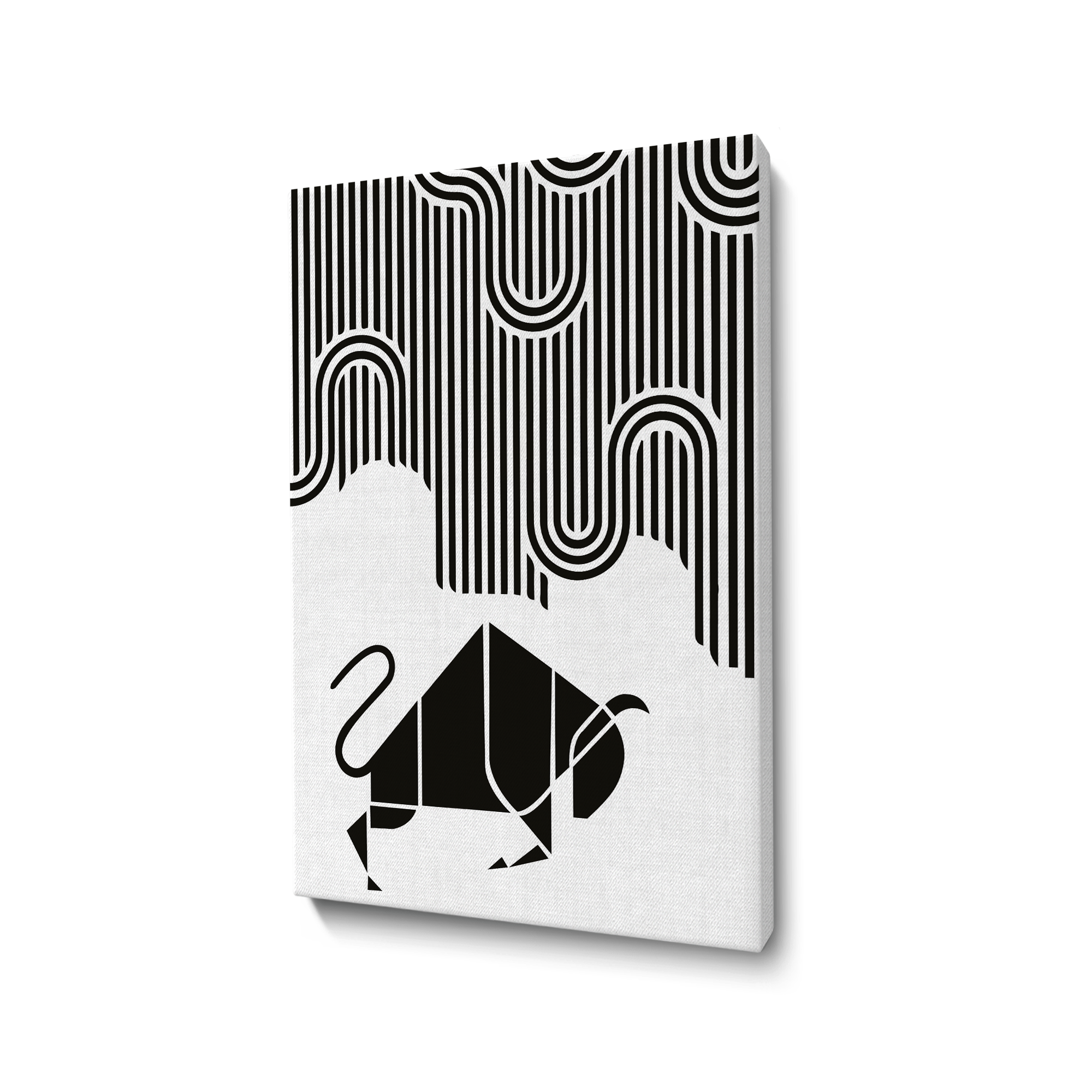 A Region of Activity Bull Wall Art Painting